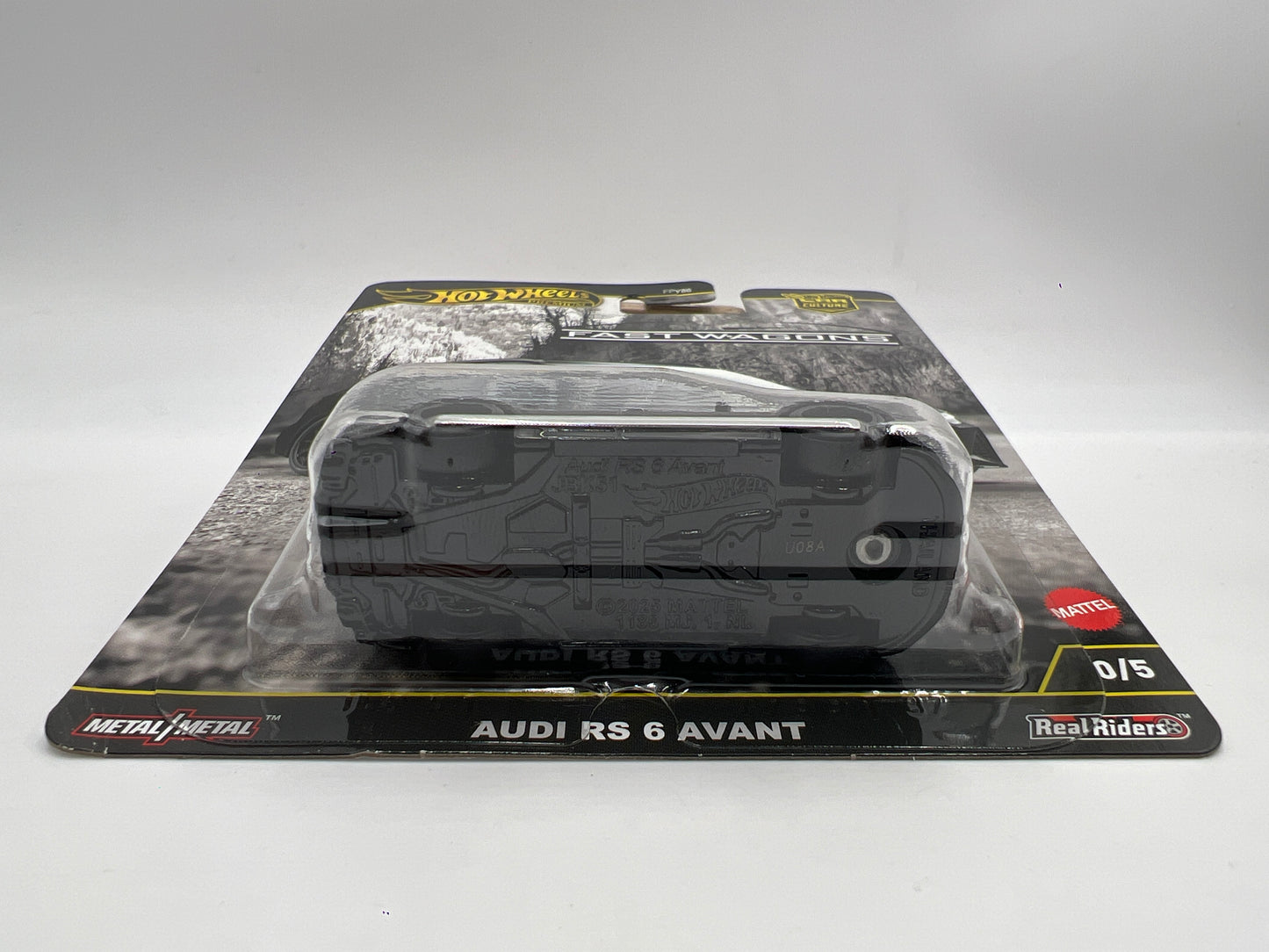 2025 Hot Wheels Premium CHASE Fast Wagons #0 Audi RS 6 Avant Black W/Protector