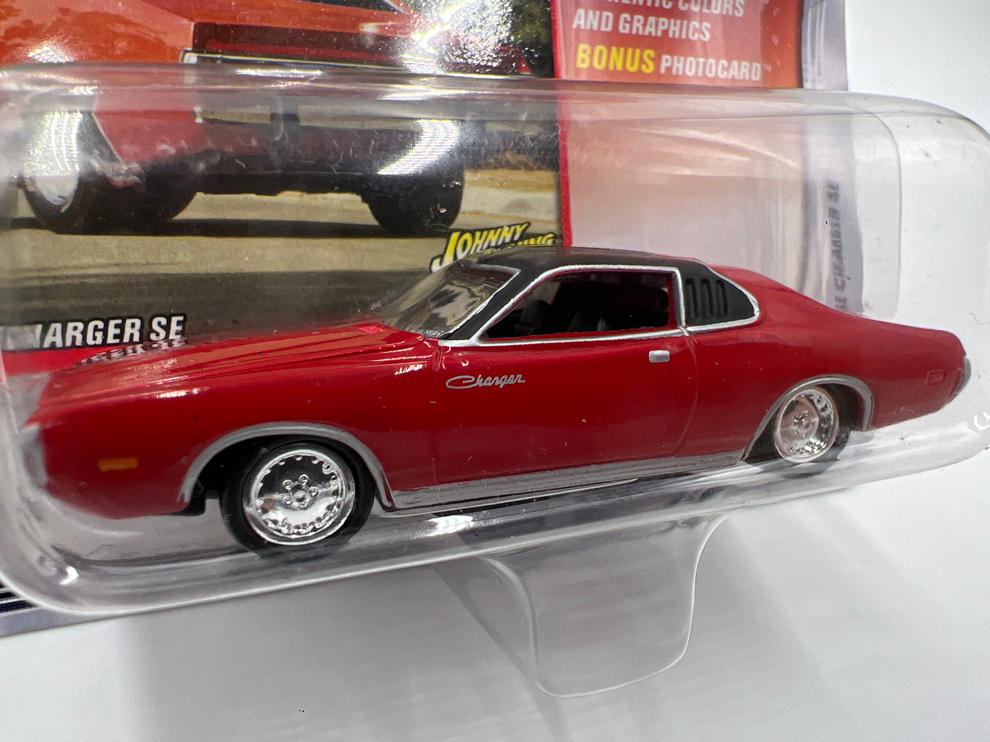 Johnny Lightning Mopar Or No Car #12 1973 Dodge Charger SE Red VHTF