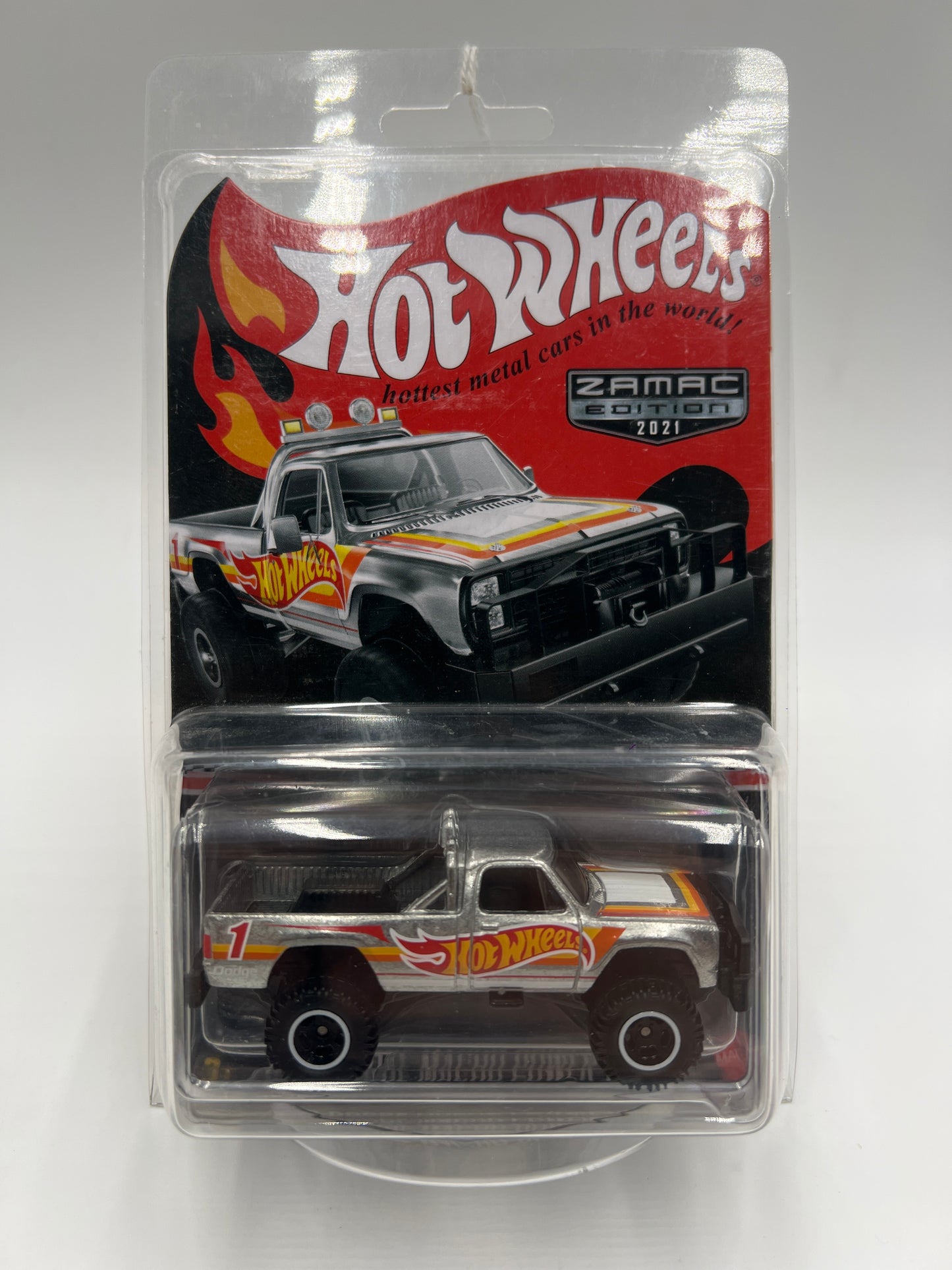 2021 Hot Wheels RLC Zamac Edition #1 1980 Dodge Macho Power Wagon W/Protector