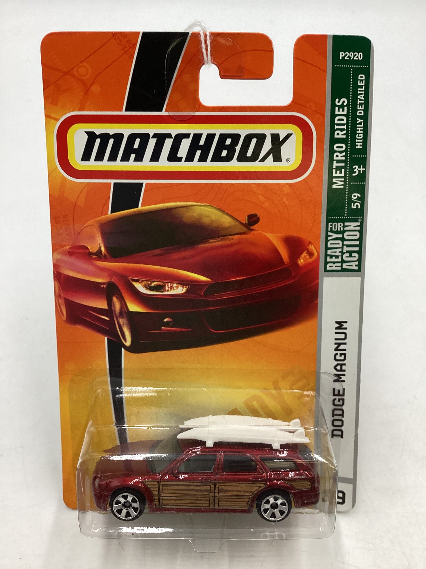 Matchbox  Metro Rides 2009 #29 Dodge Magnum Red 208B