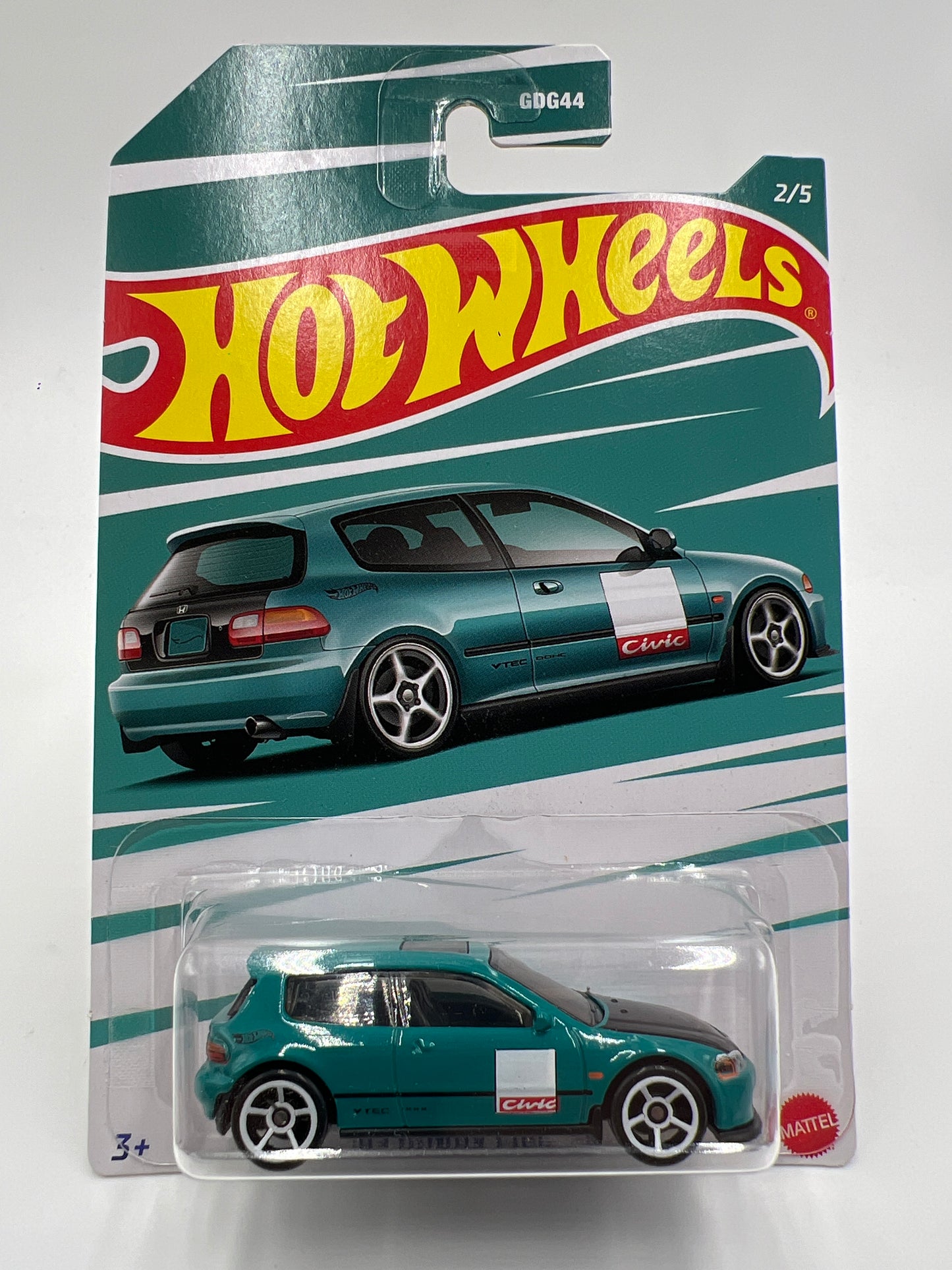 2022 Hot Wheels Honda Civic Anniversary Series #2 92 Honda Civic EG Green W/Protector