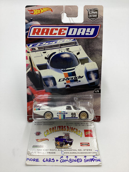 2017 Hot Wheels Race Day #4 Porsche 962 *Cracked Blister* 244J