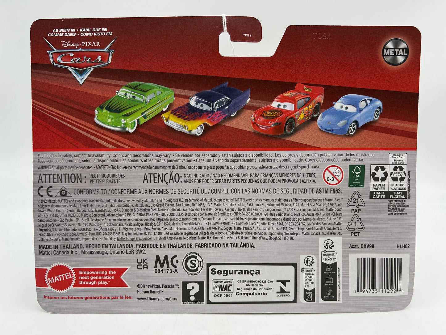 Disney Pixar Cars 2 Pack Red & Stanley