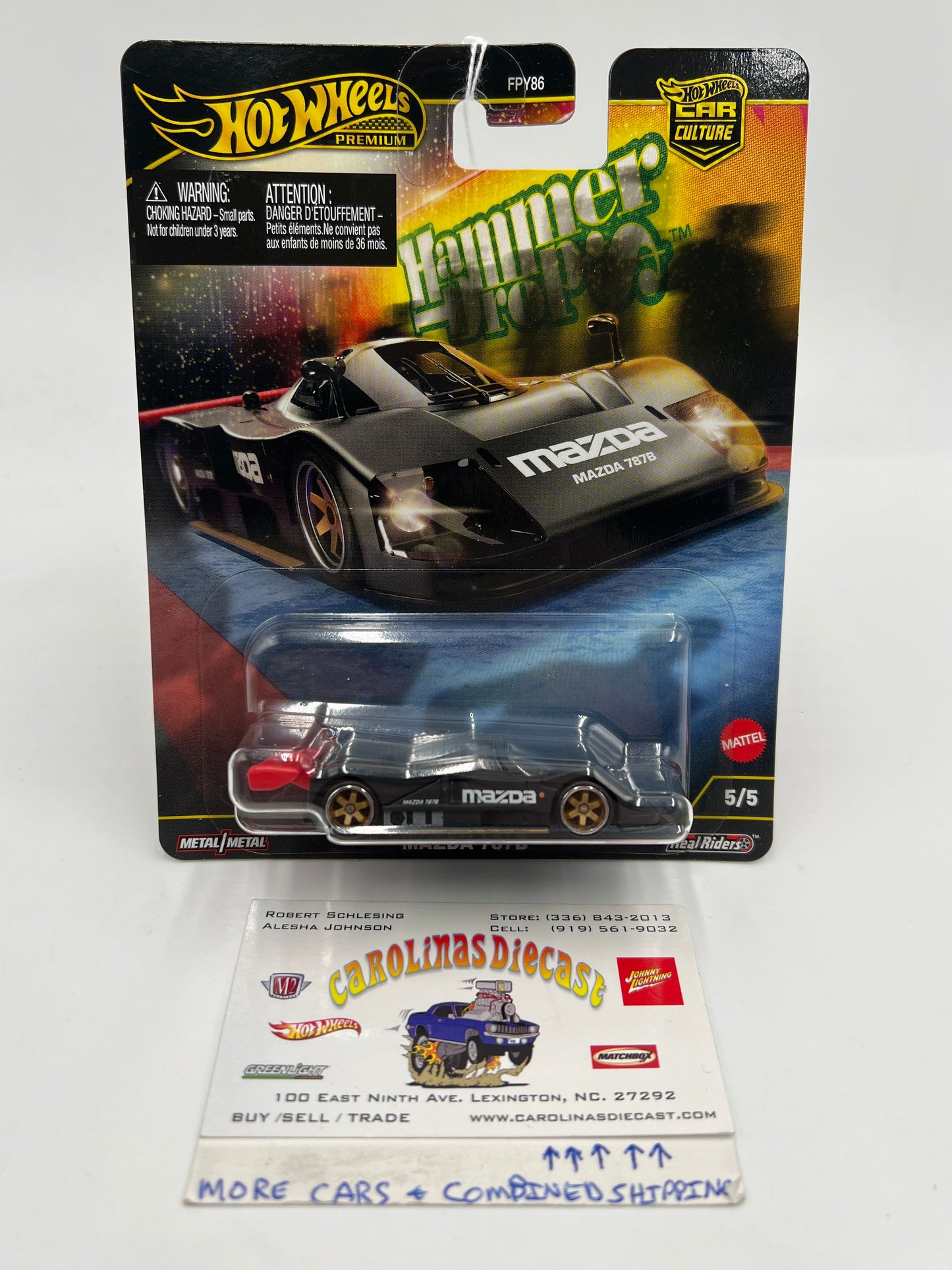 2025 Hot Wheels Car Culture Hammer Drops #5 Mazda 787B Matte Black 252B