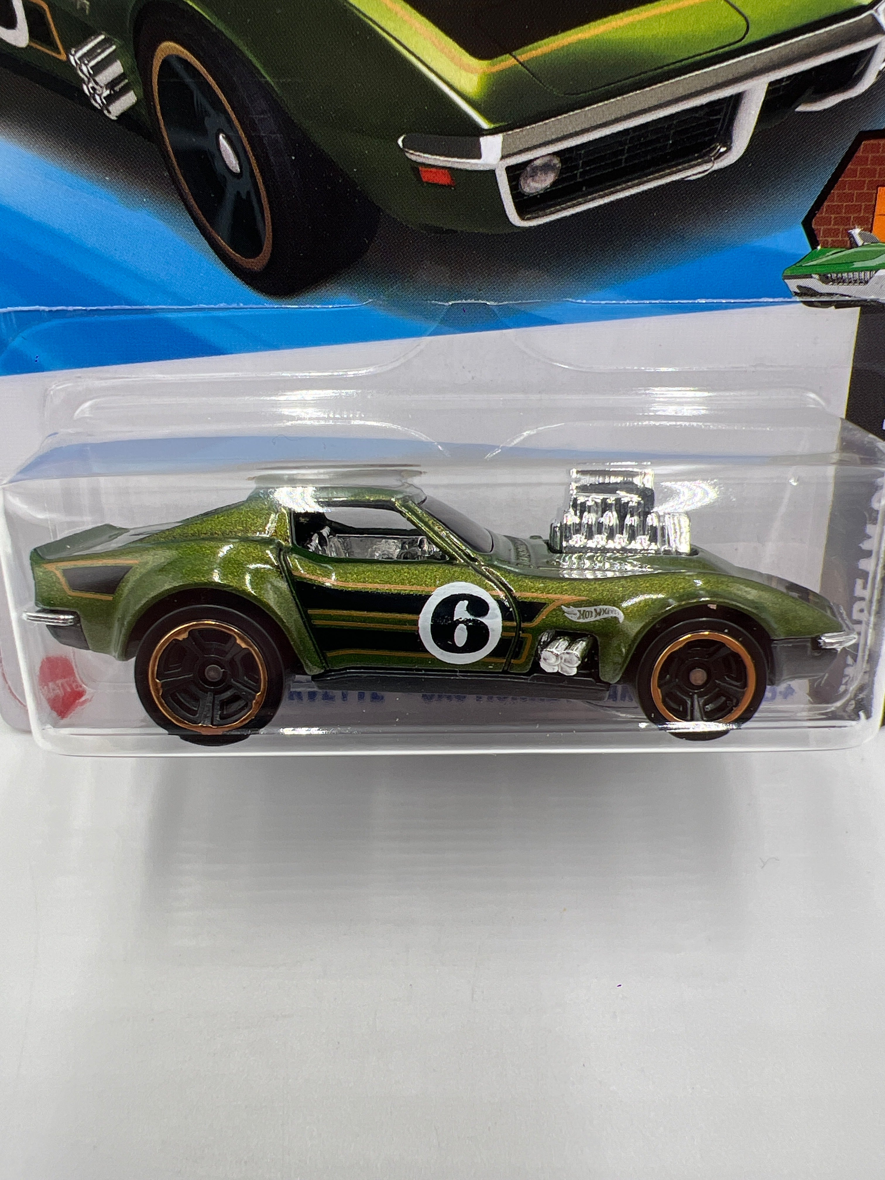 2025 Hot Wheels F Case HW Dream Garage #134 68 Corvette Green Gas