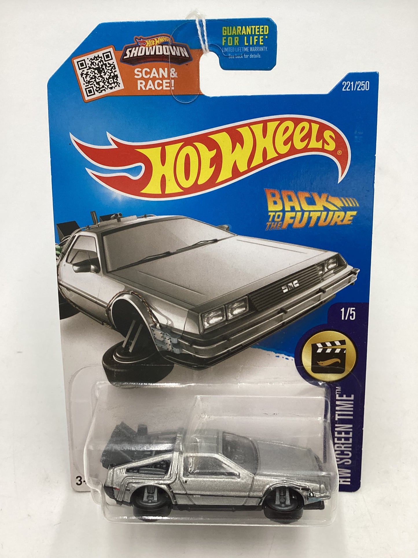 2016 Hot Wheels Screen time #221 Back to the Future Time Machine - Hover Mode 122B