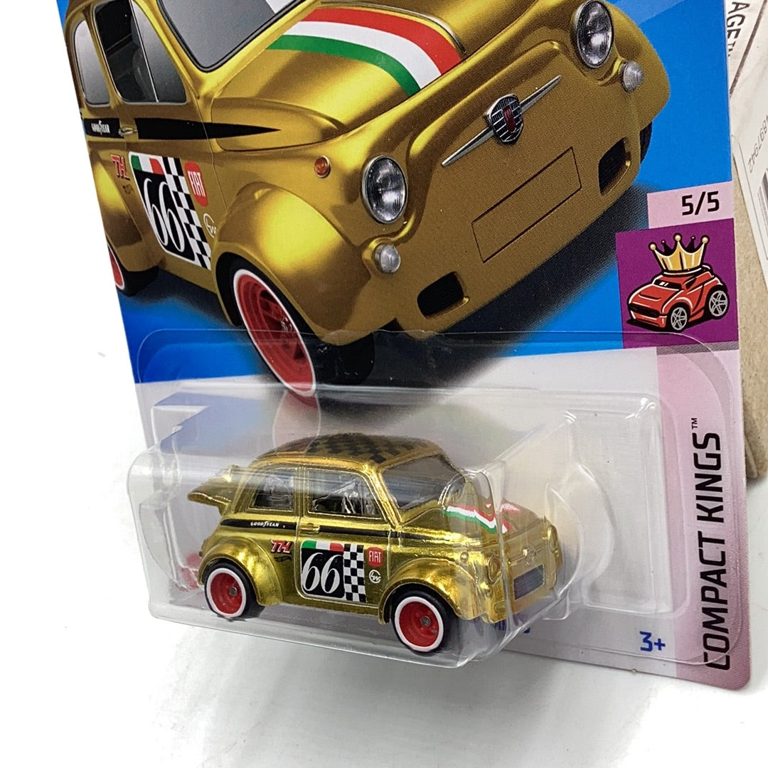 Hot Wheels 2024 E Case Super Treasure Hunt #117 60s Fiat 500D Modificado with protector