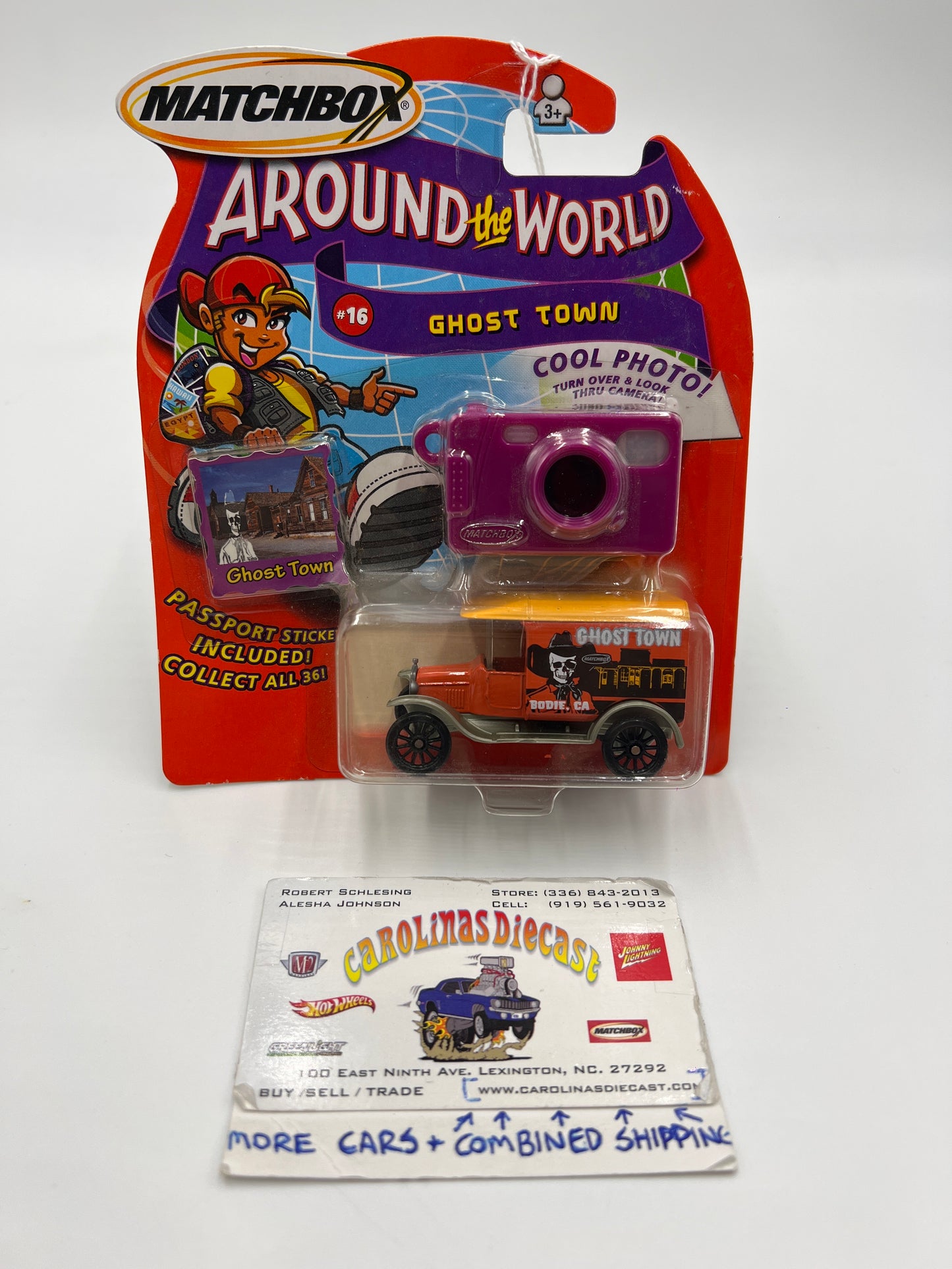 2003 Matchbox Around The World #16 Ghost Town 1921 Model T Ford Orange (SR)