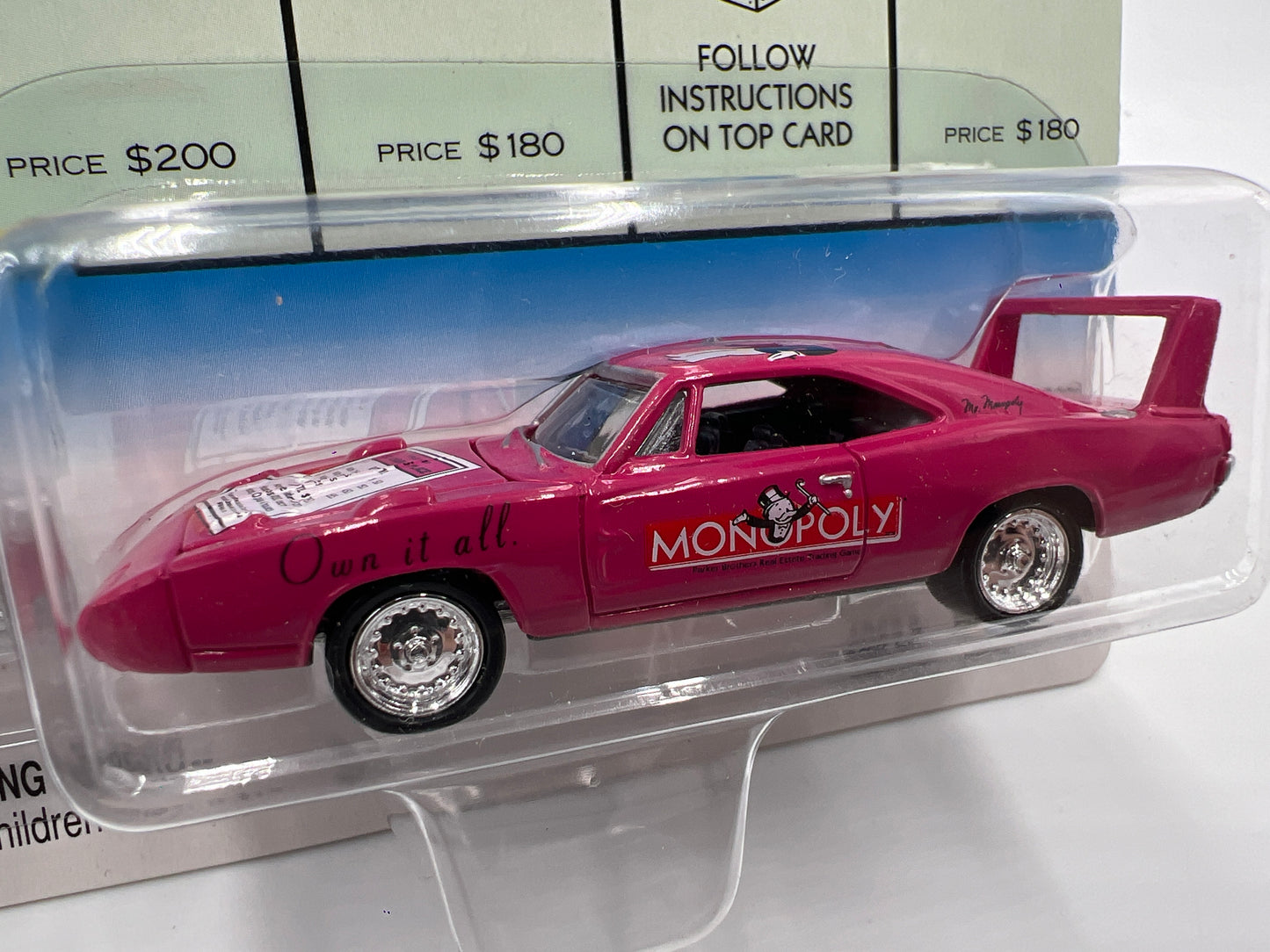 Johnny Lightning Monopoly 1969 Dodge Daytona Pink 230D
