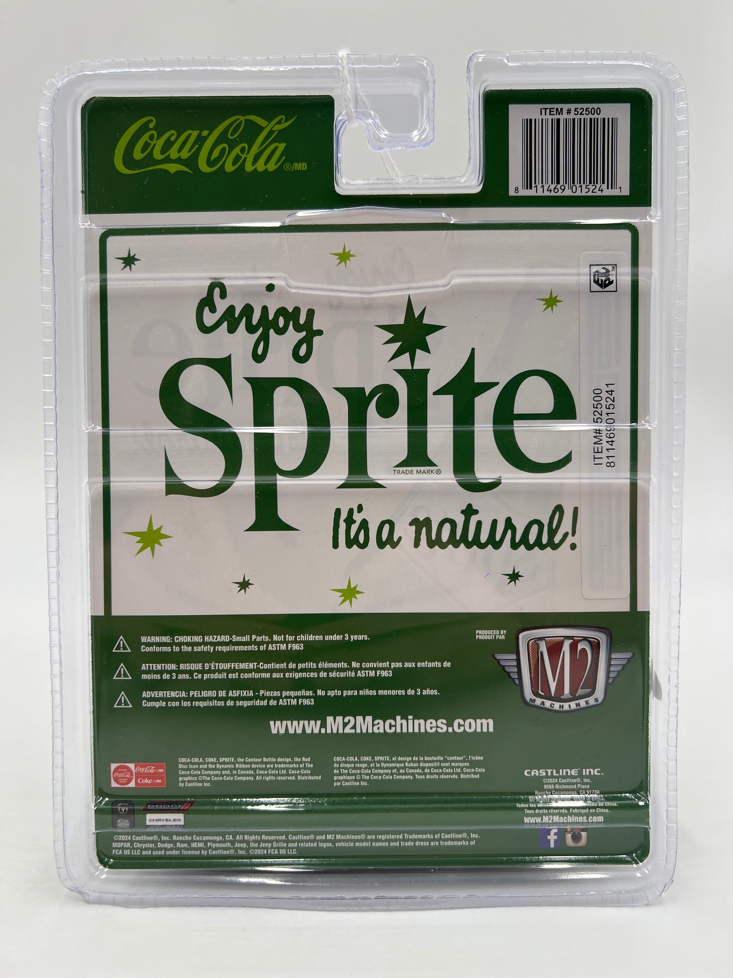 M2 Machines Coca Cola Sprite CHASE 1969 Dodge Charger Daytona Hemi Green A46