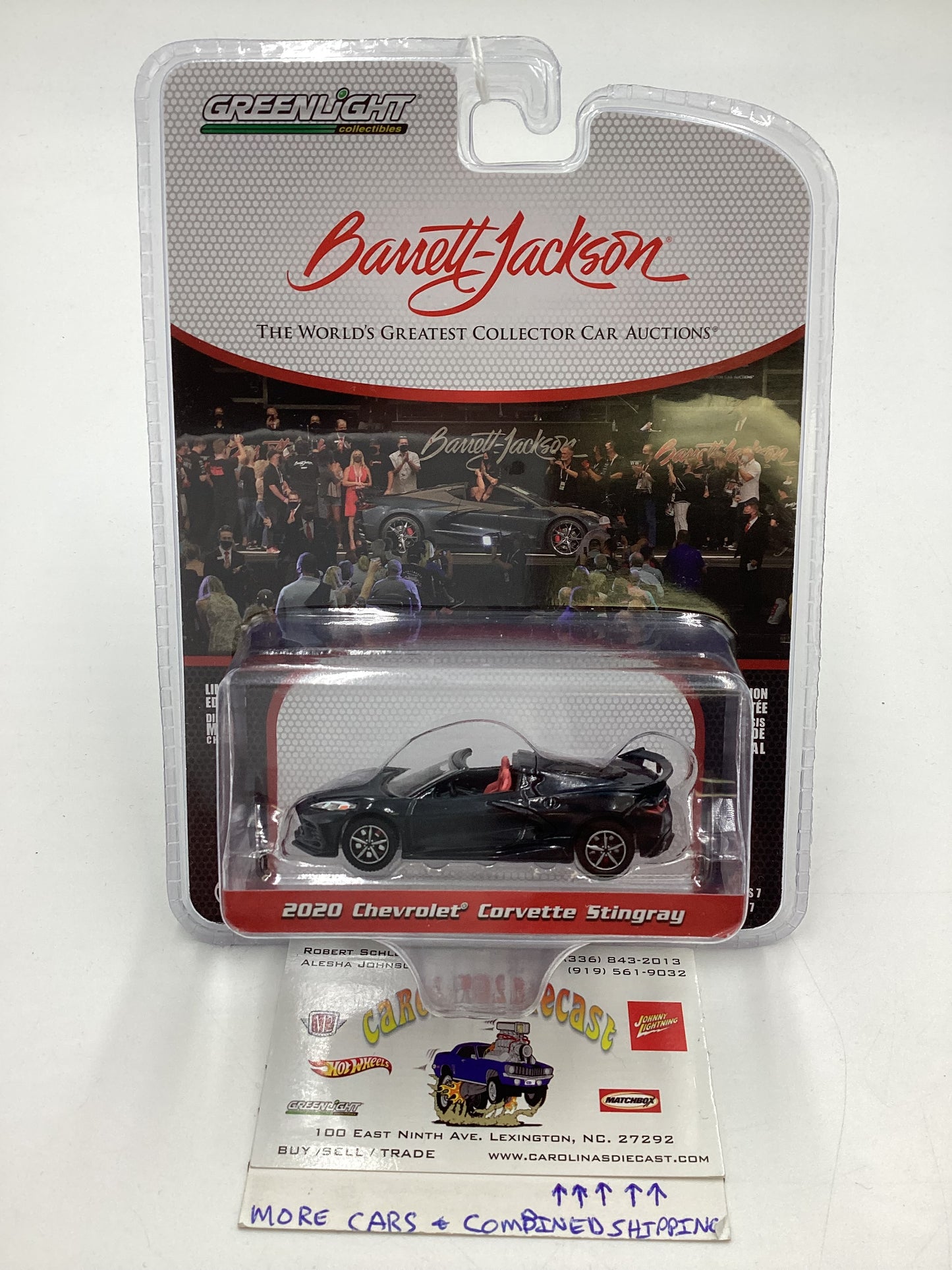 Greenlight GL Barrett Jackson Series 7 2020 Chevrolet Corvette Stingray Gray 179F