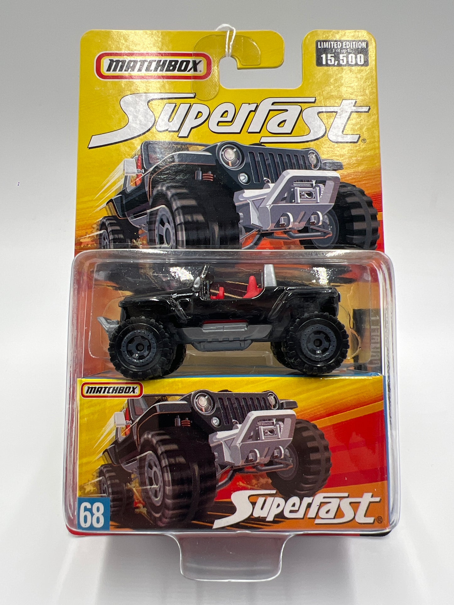 Matchbox Superfast #68 Jeep Hurricane Concept Black 172C