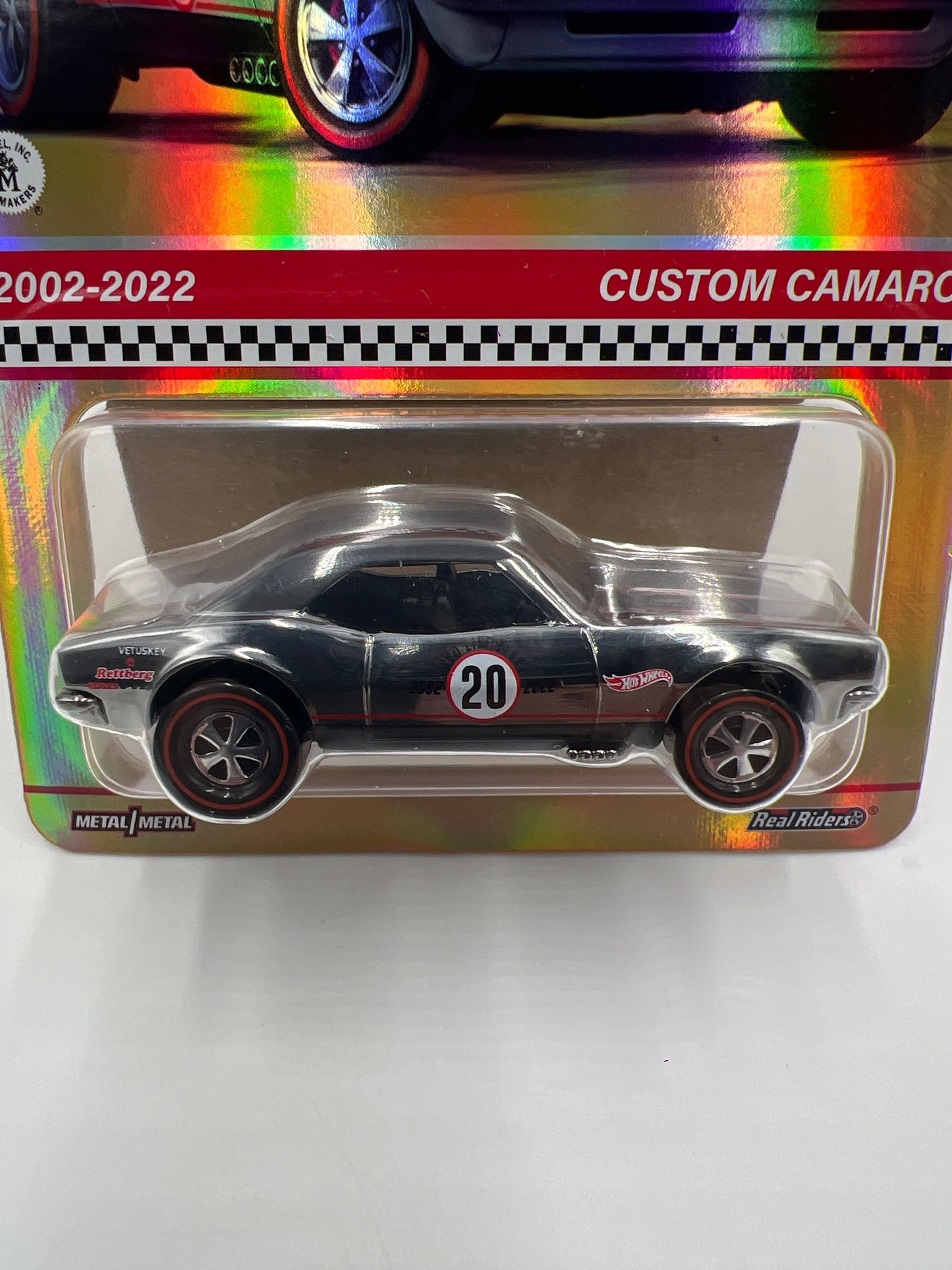 2022 Hot Wheels RLC 2002-2022 Holo Foil Chase Custom Camaro W/Protector
