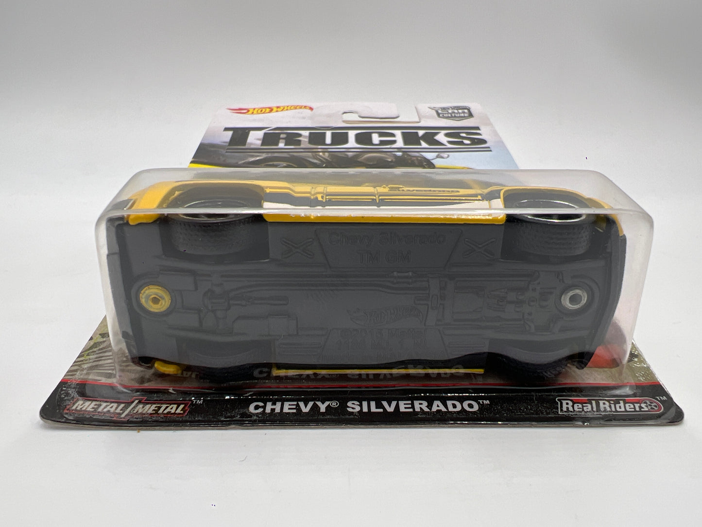Hot Wheels Car Culture Trucks #4 Chevy Silverado Yellow W/Protector