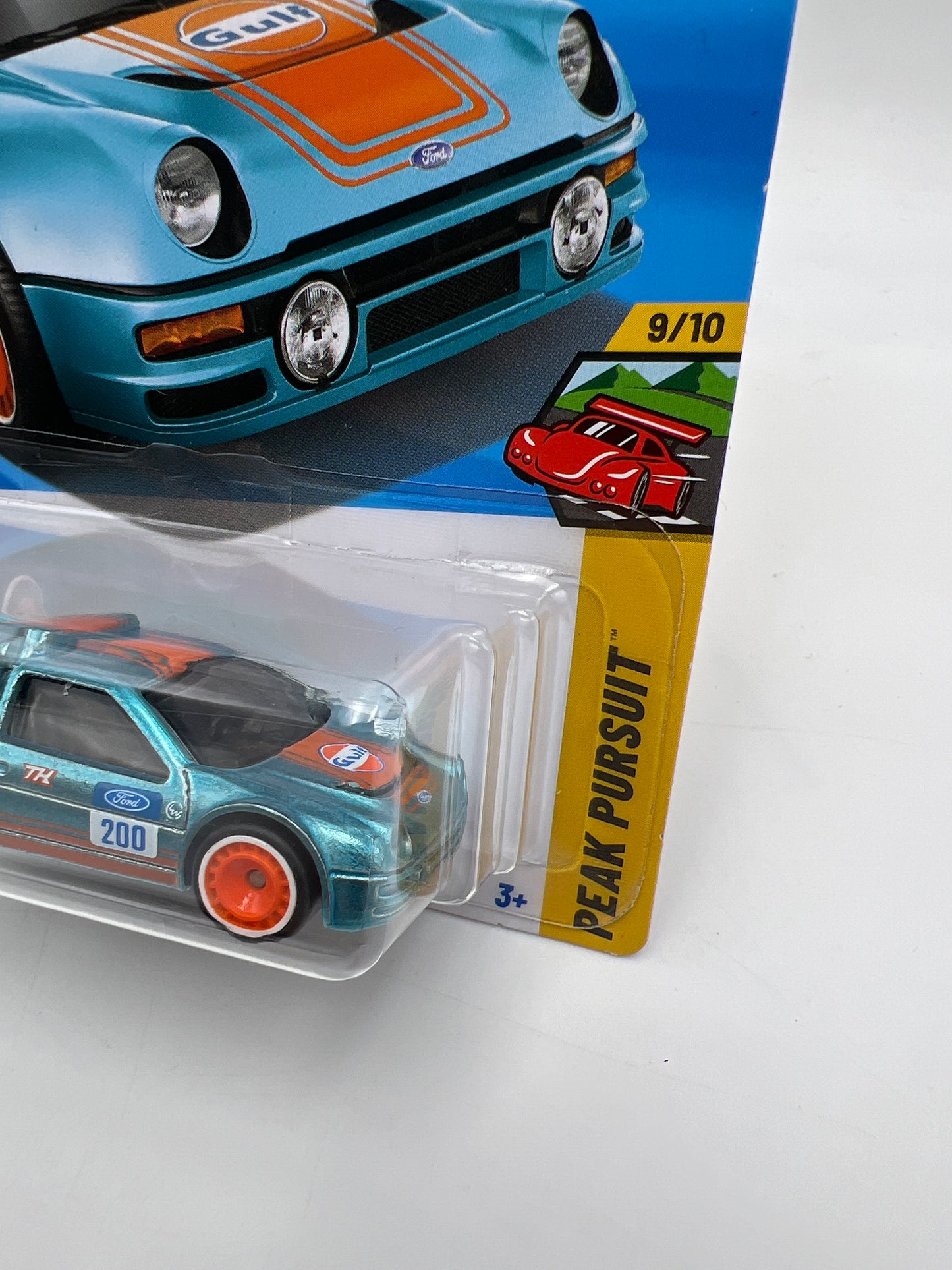 2025 Hot Wheels Super Treasure Hunt #247 Ford RS200 Gulf Blue W/Protector