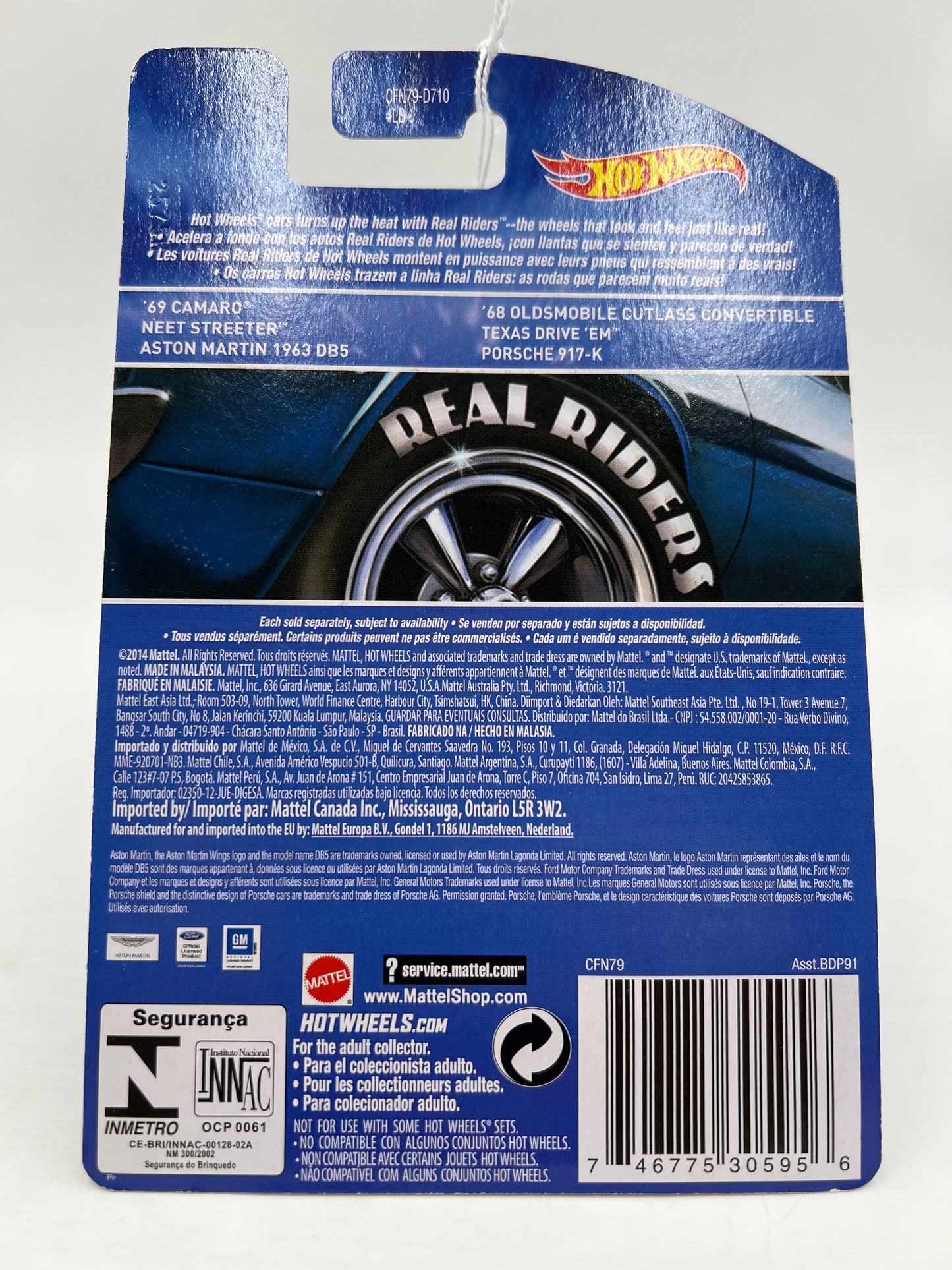 Hot Wheels Premium Real Riders #14 Neet Streeter Black 244K