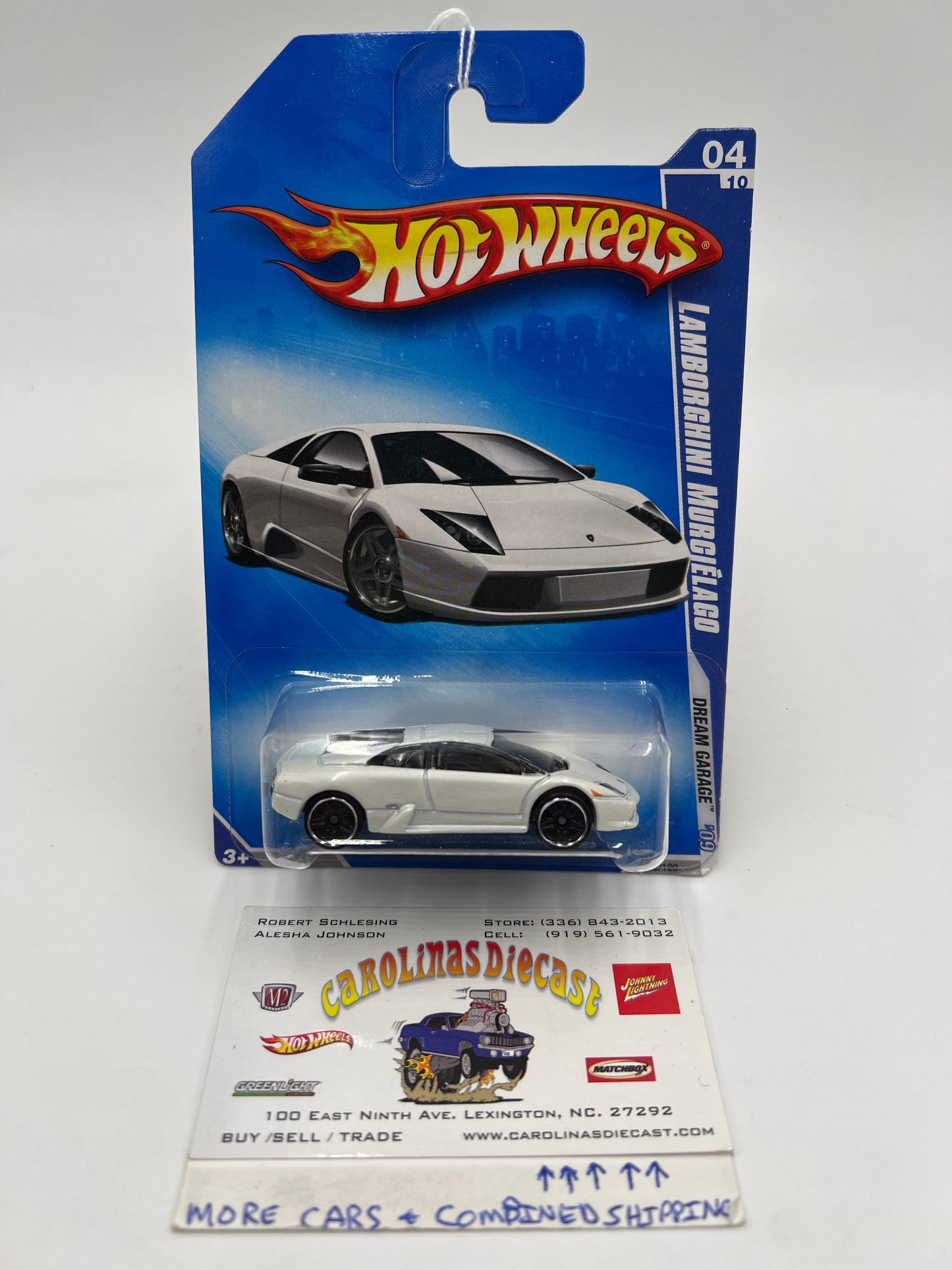 2009 Hot Wheels Dream Garage #150 Lamborghini Murcielago White (SR)