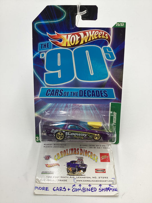 2011 Hot Wheels Cars of the Decades The 90s #25 Pro Stock Firebird Purple 157E