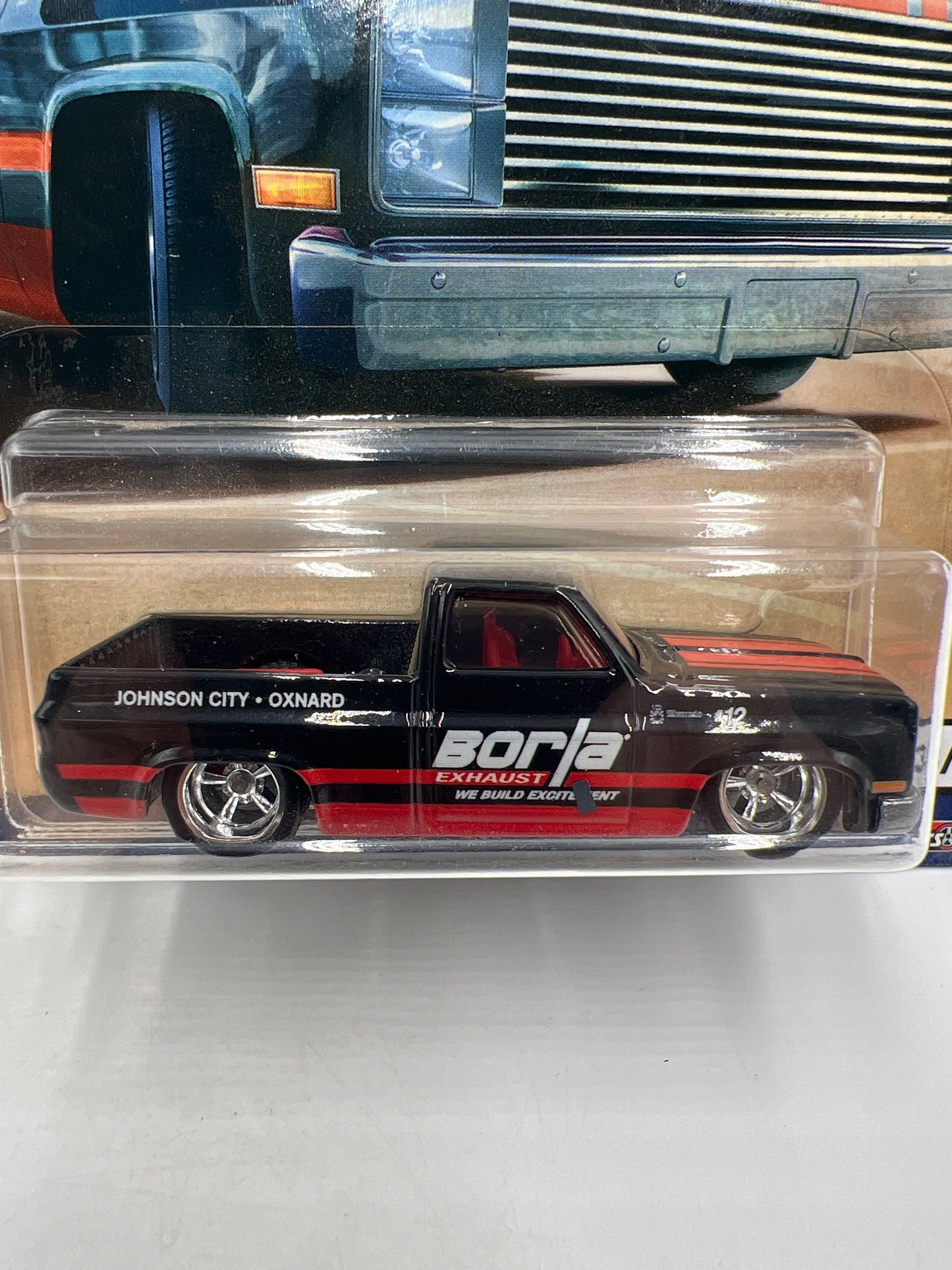 2018 Hot Wheels Premium Car Culture Shop Trucks #3 83 Chevy Silverado Borla W/Protector