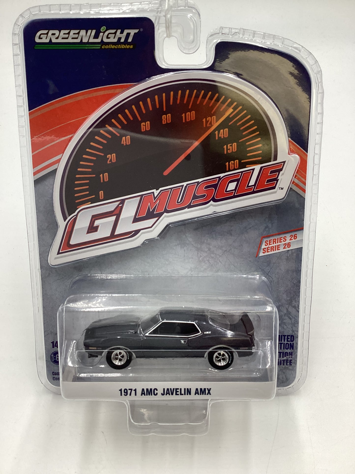 Greenlight GL Muscle Series 26 1971 AMC Javelin AMX Gray 178E