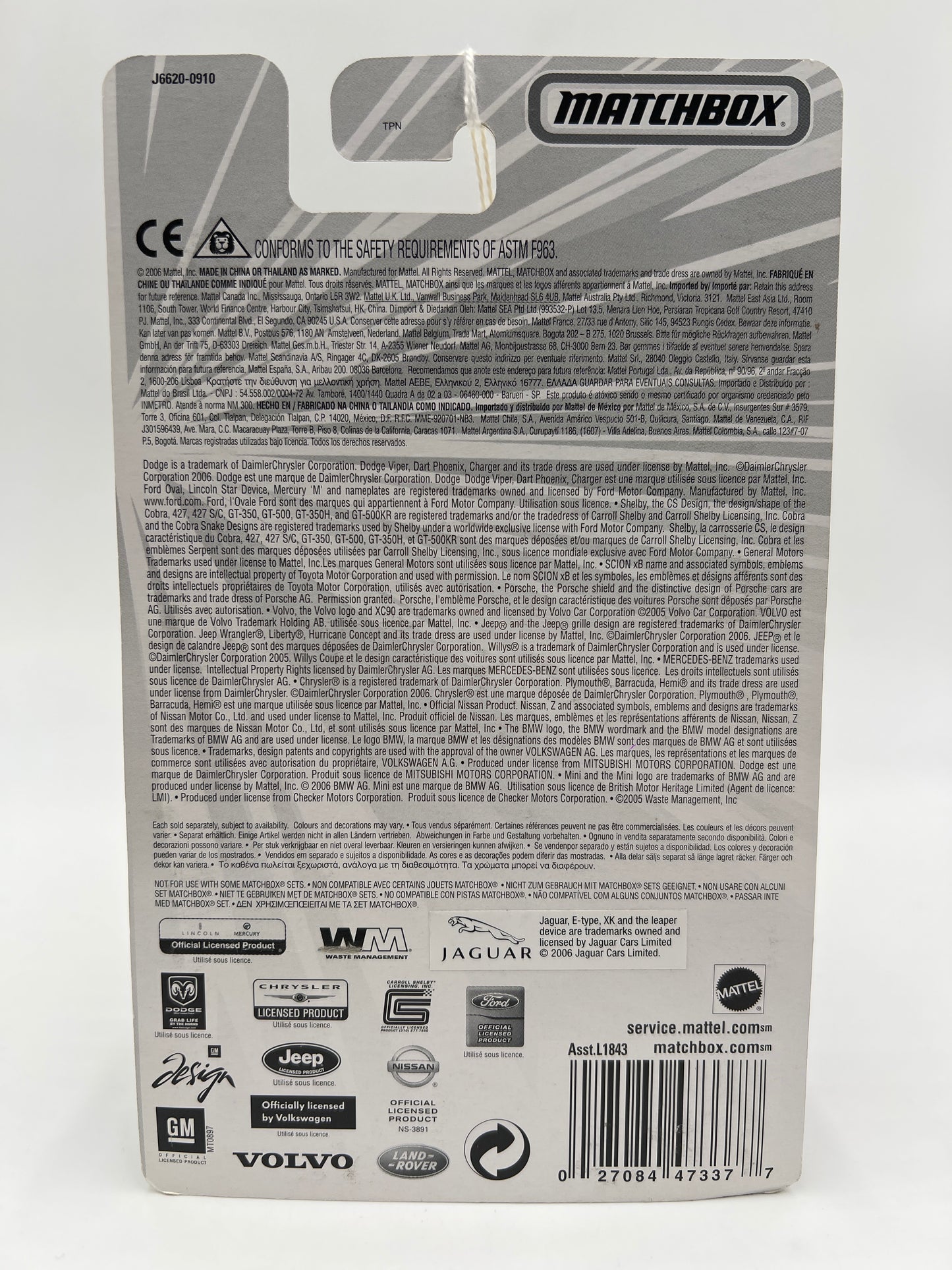 Matchbox Superfast #58 1961 Jaguar E-Type Coupe Black