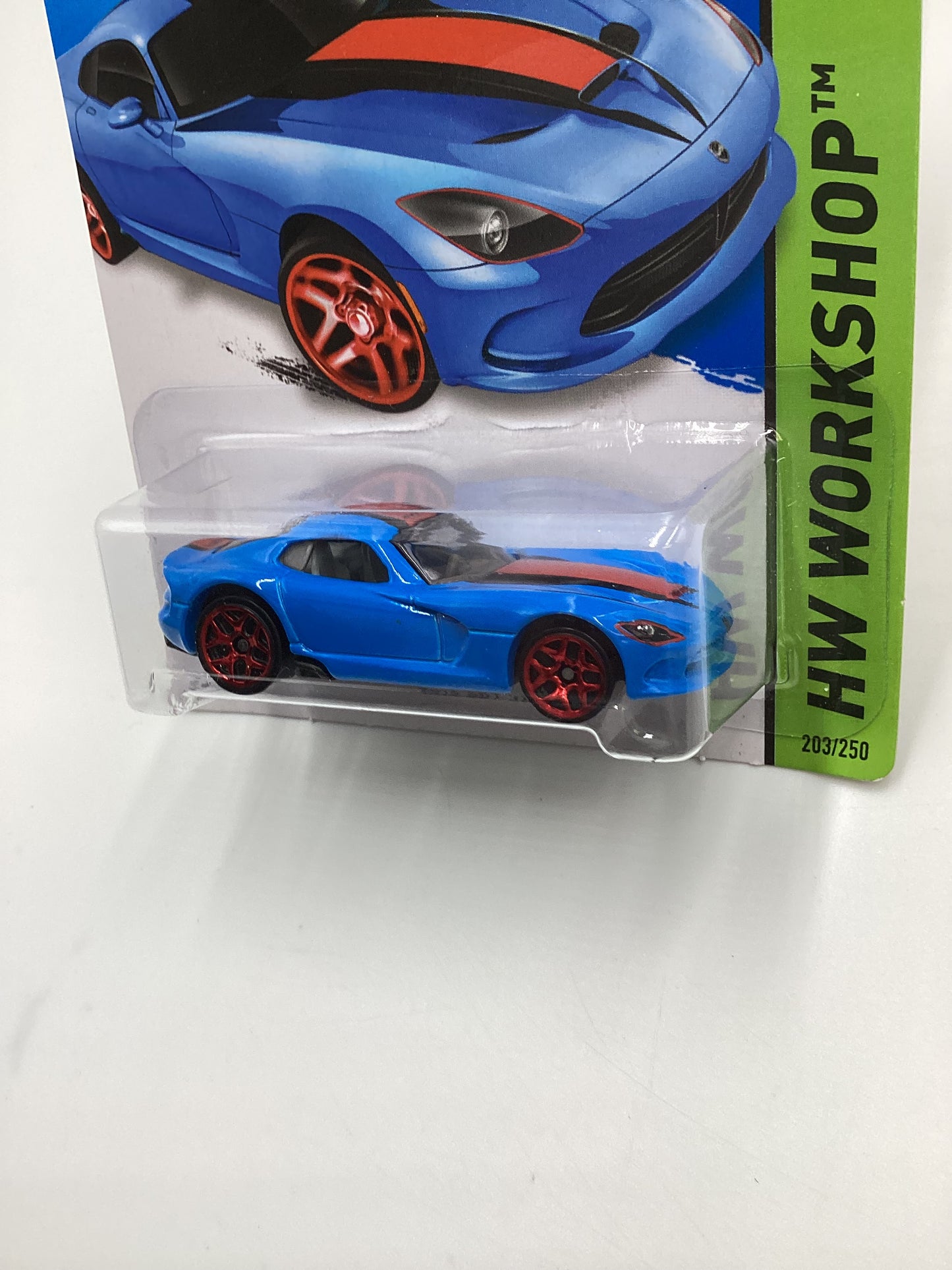 2014 Hot Wheels #203 2013 SRT Viper Blue 53D