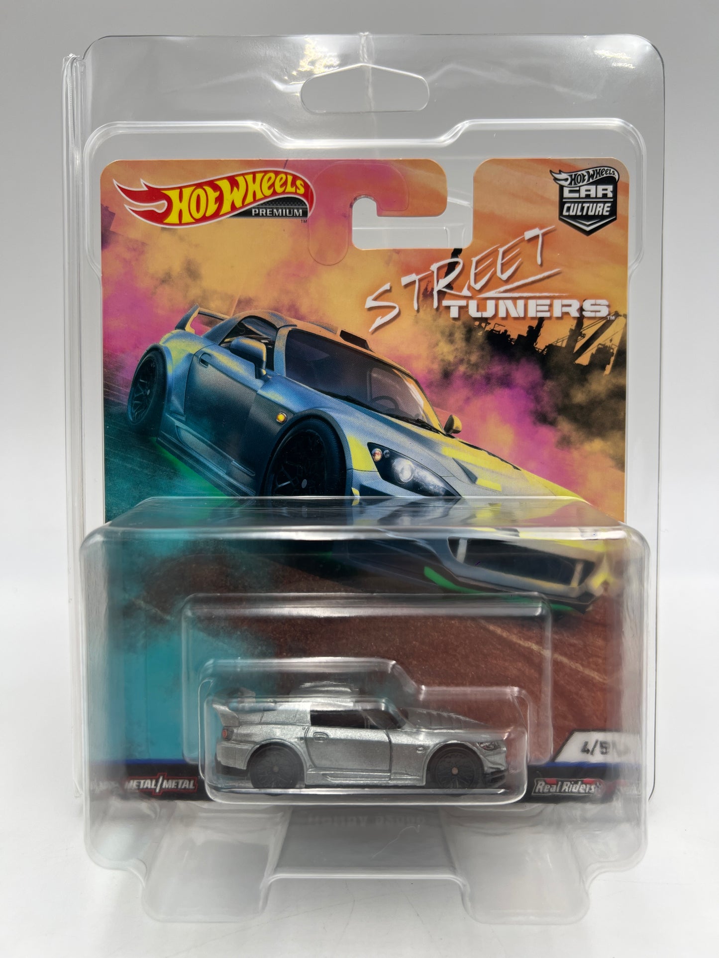 Hot Wheels Premium Street Tuners #4 Honda S2000 Silver W/Protector