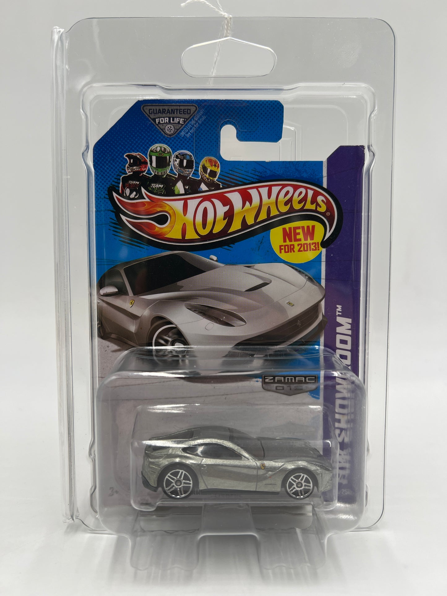 2013 Hot Wheels Walmart Exclusive Zamac 13 #174 Ferrari F12 Berlinetta W/Protector