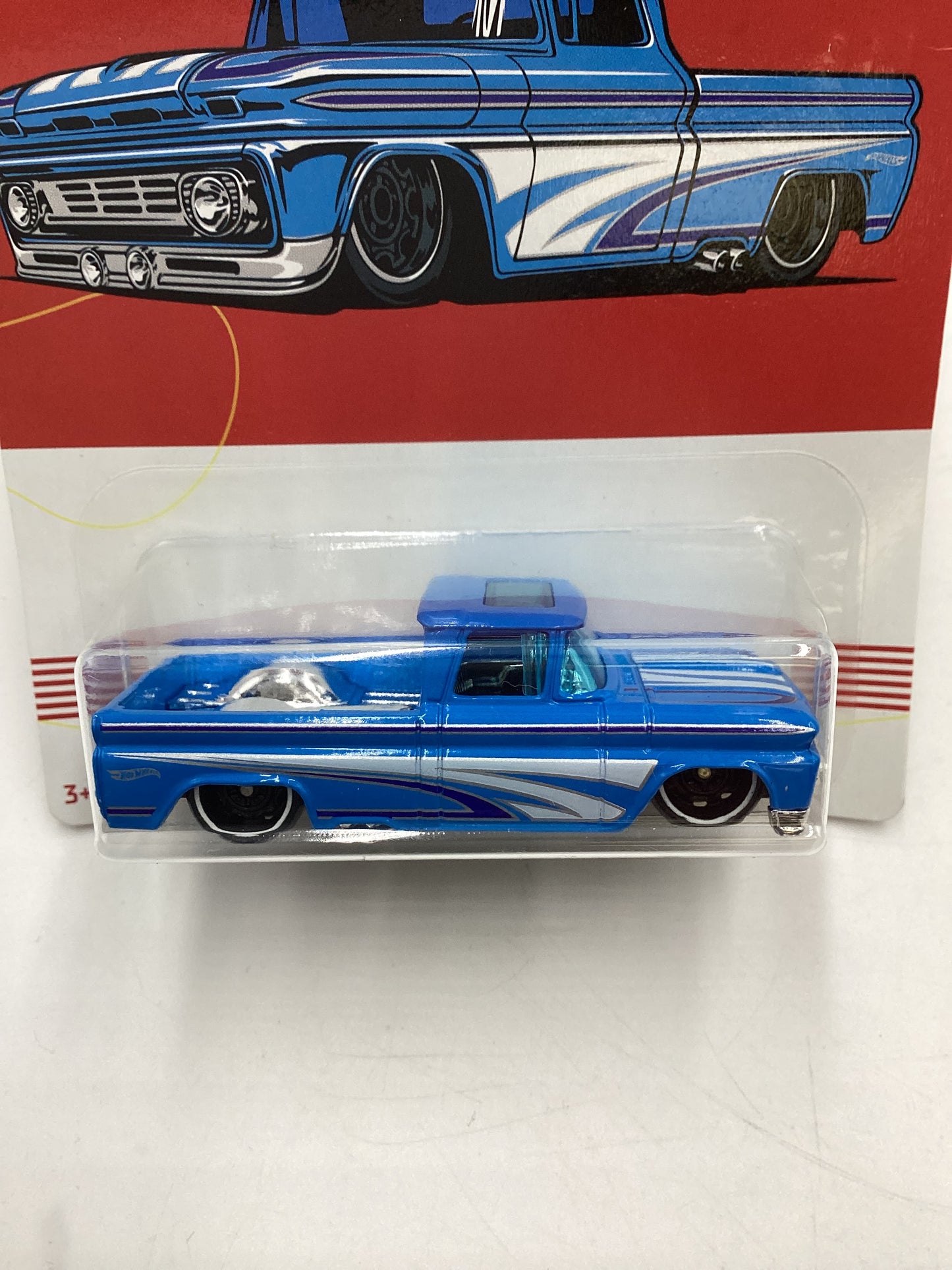 Hot Wheels Walmart Exclusive American Truck Series #7 Custom 62 Chevy Pickup Blue 158F