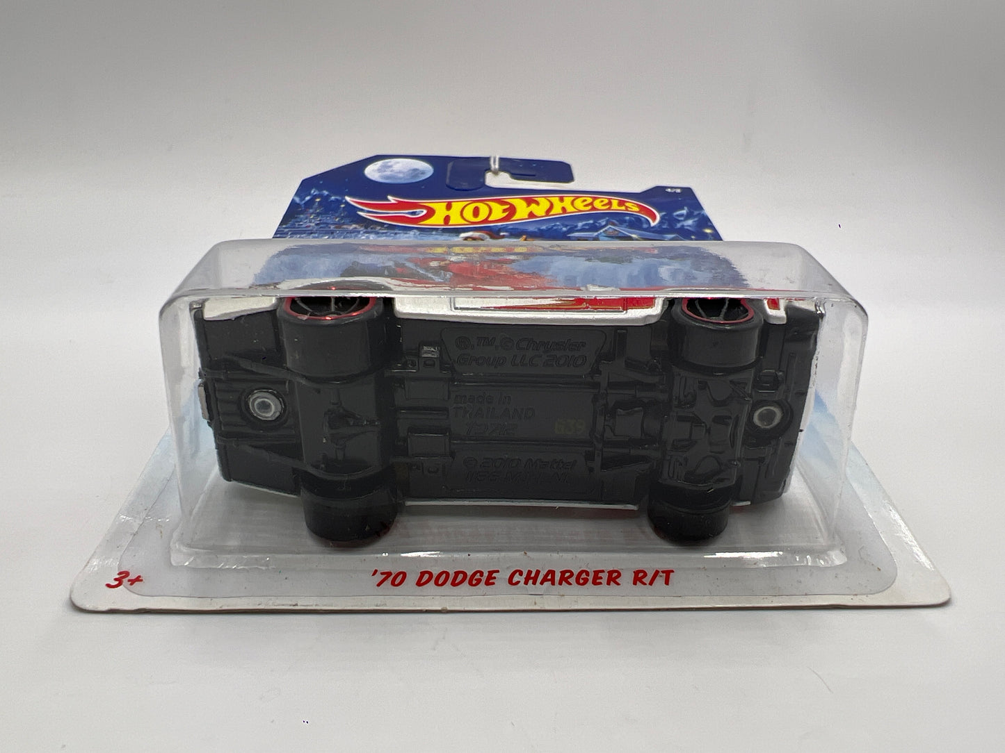 2014 Hot Wheels Holiday Hot Rods #4 70 Dodge Charger R/T White/Red