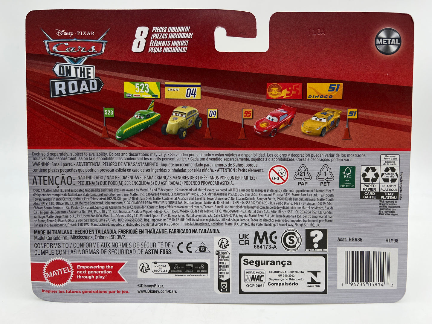 Disney Pixar Cars 2 Pack Nile Speedcone & Gearsten Marshall