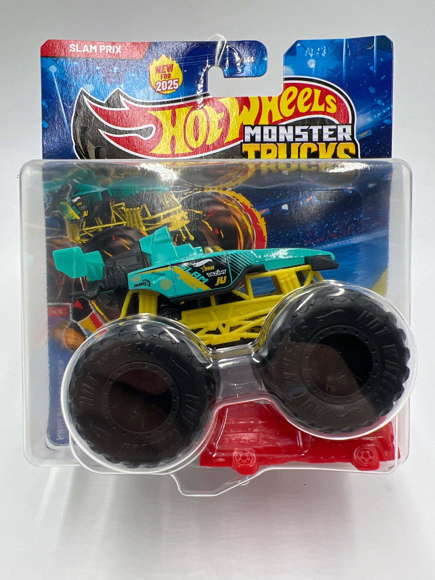 2025 Hot Wheels Monster Trucks HWMT Back To Basics #4 Slam Prix 129C