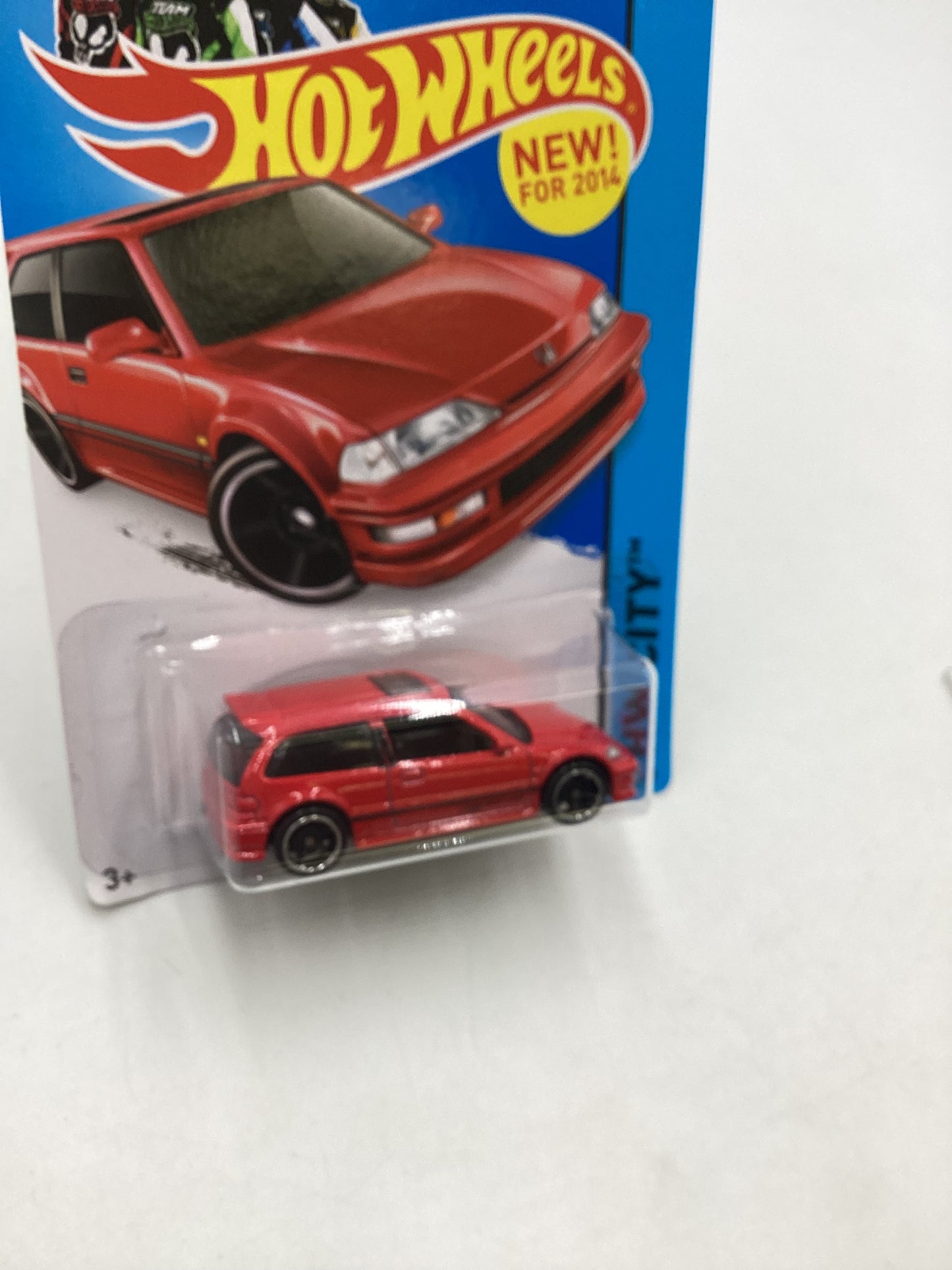 2014 Hot Wheels #30 Red 1990 Honda Civic EF