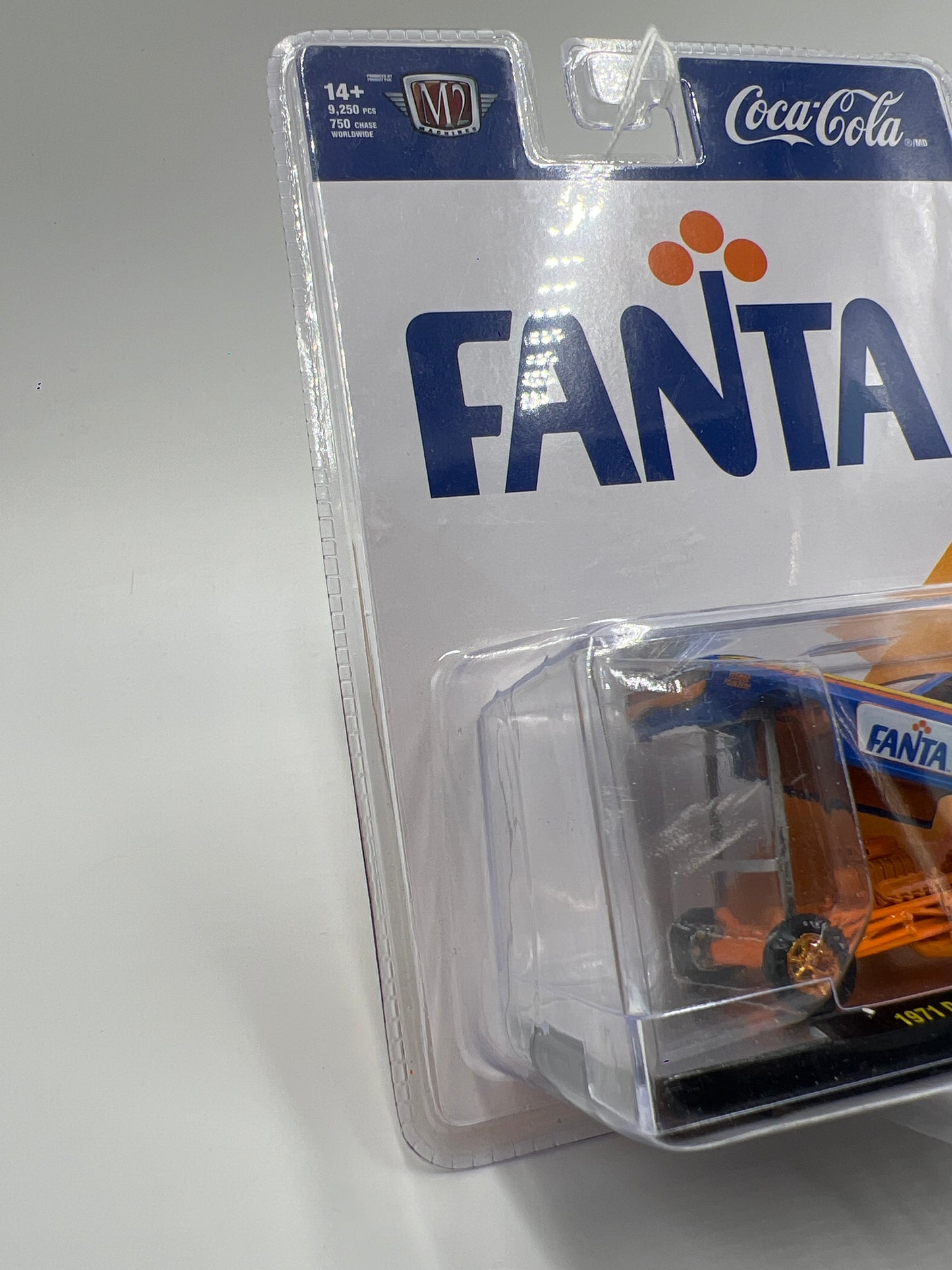 M2 Machines Coca Cola Fanta CHASE 1971 Dodge Challenger Funny Car A35