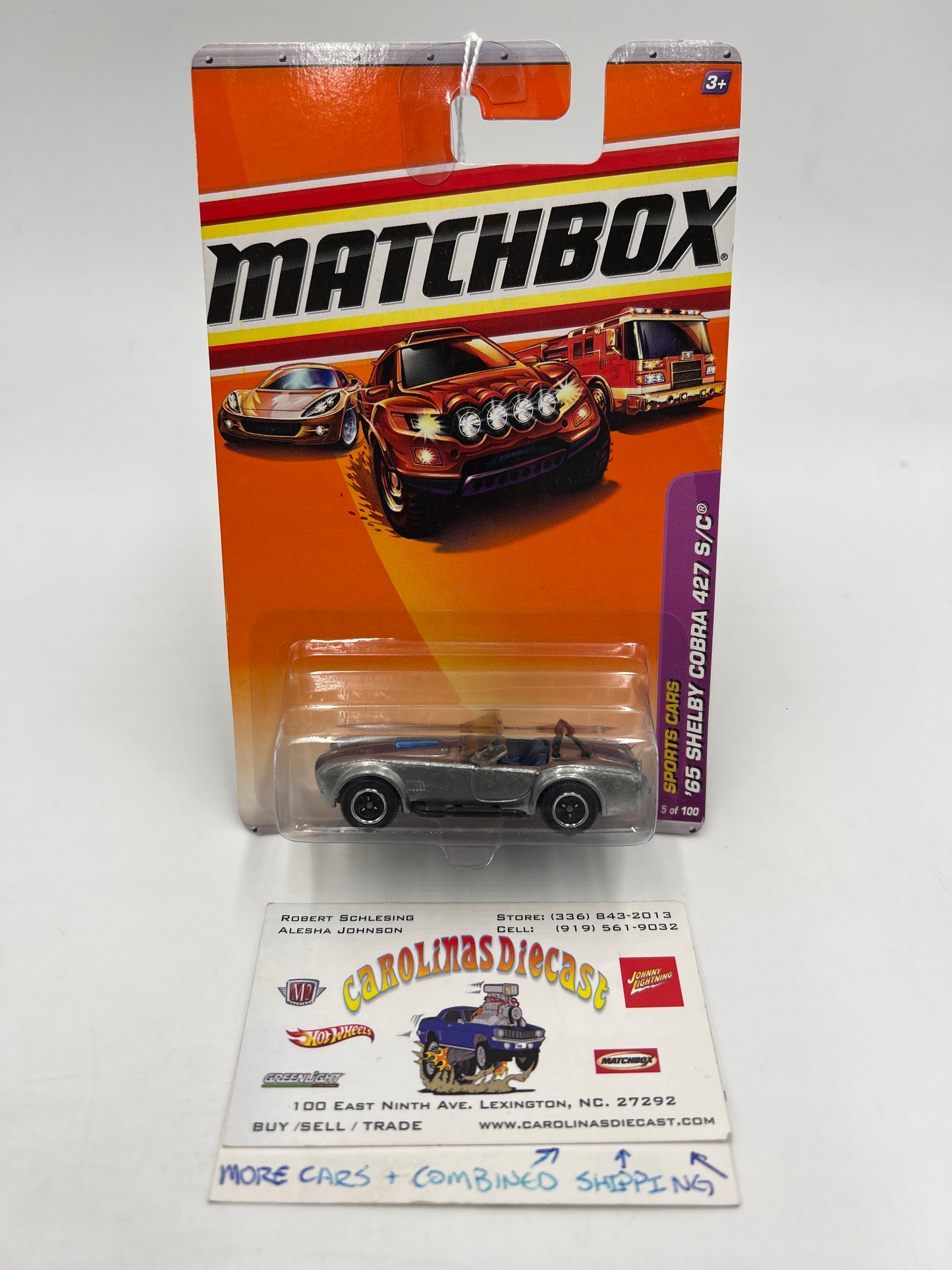 Matchbox Sports Cars #5 65 Shelby Cobra 427 S/C 216D