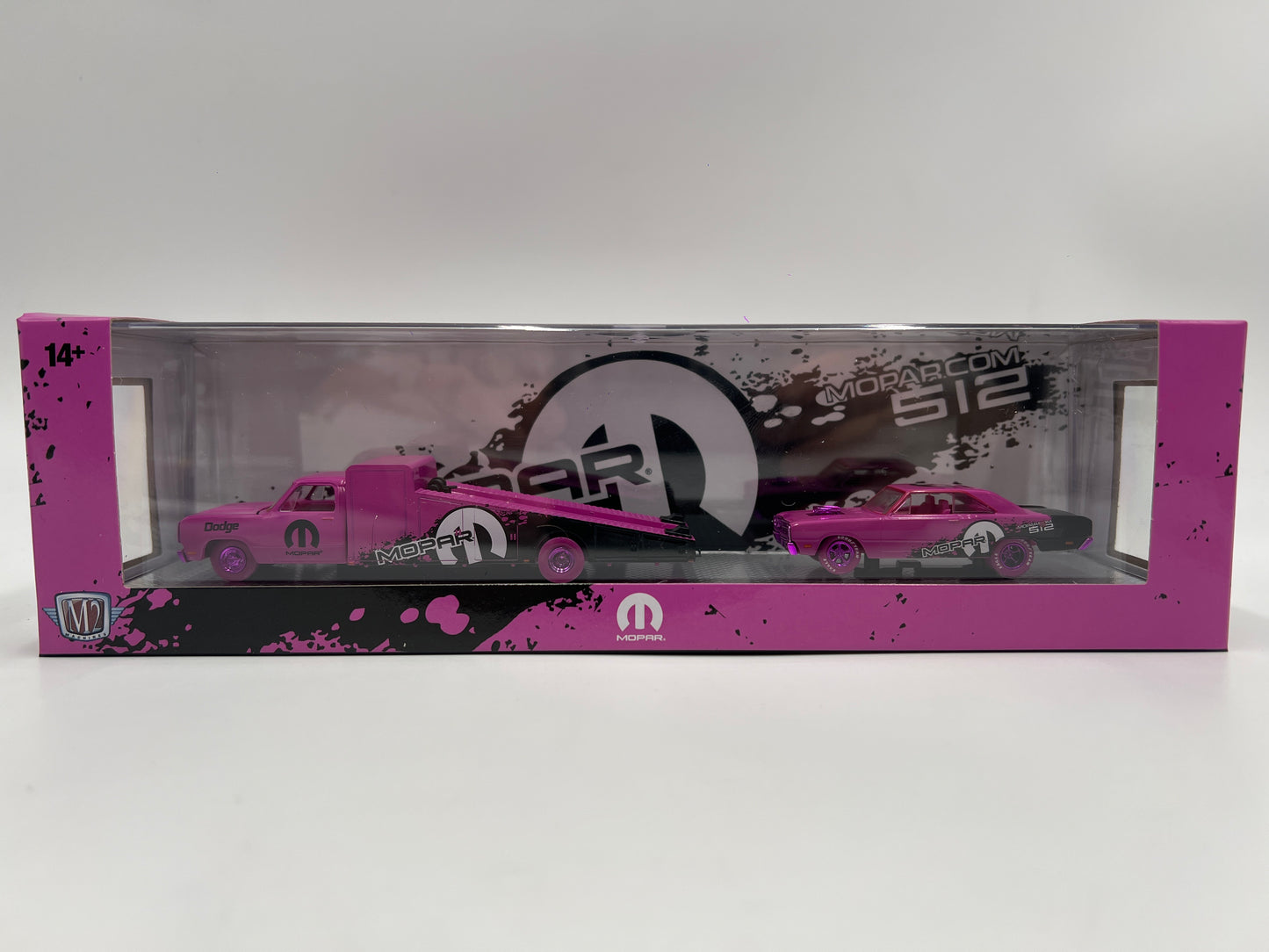 M2 Machines Haulers R95 CHASE 1974 Dodge Truck & 1969 Dodge Dart Swinger