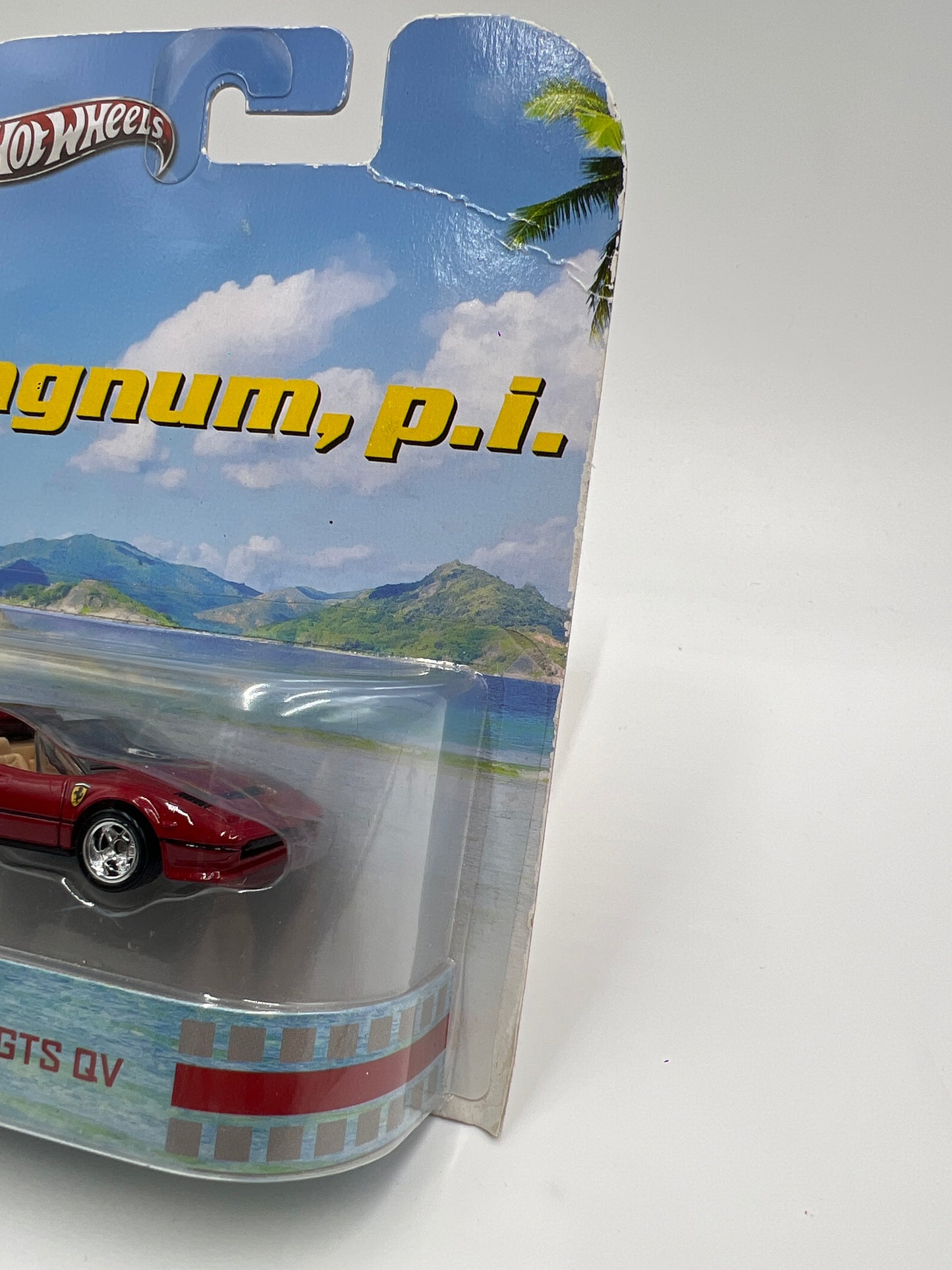 Hot Wheels Retro Entertainment Magnum PI Ferrari 308 GTS QV Red W/Protector Bad Card