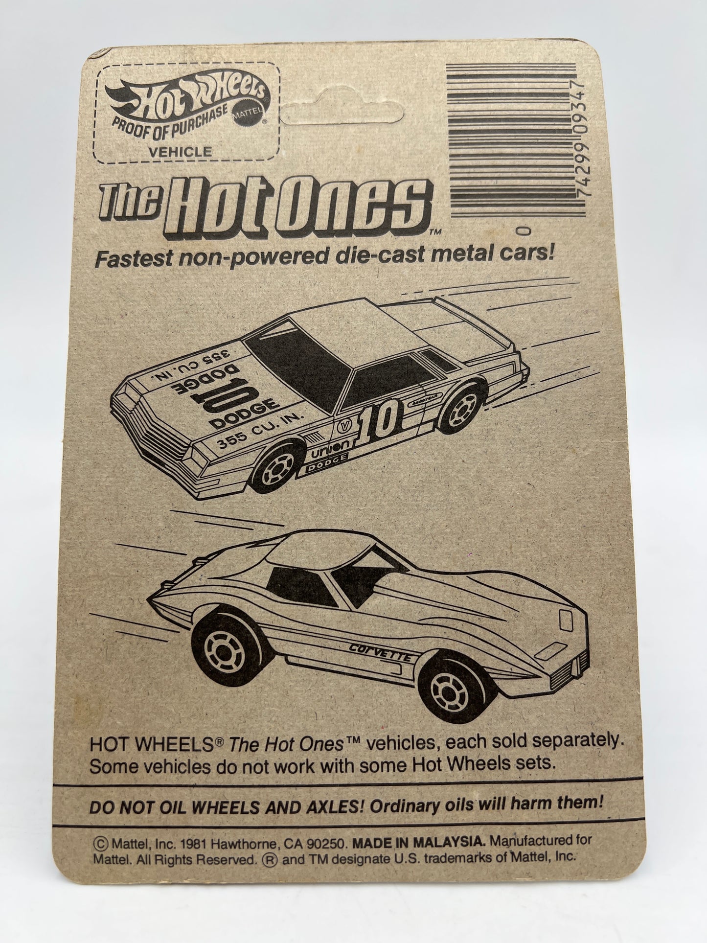 Hot Wheels Original 1981 #1130 Tricer X8 Red Unpunched W/Protector