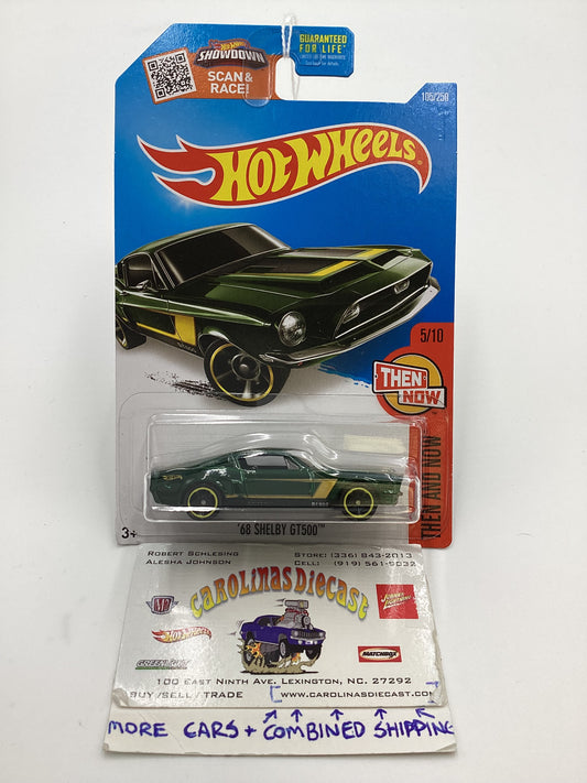 2016 Hot wheels #105 68 Shelby GT500 Green 25H