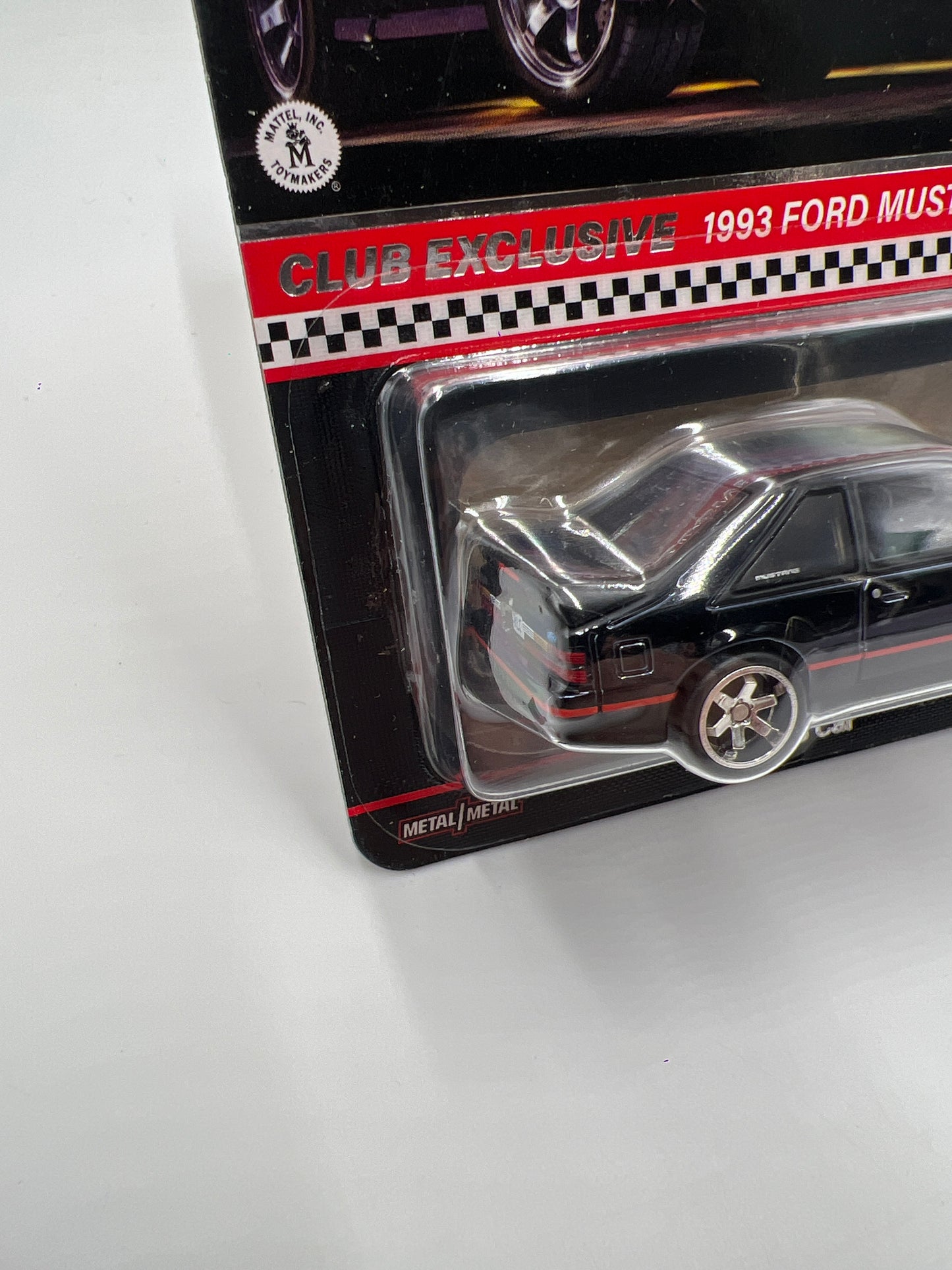 2023 Hot Wheels RLC Club Exclusive 1993 Ford Mustang Cobra R Black Exclusive W/Patch & Pin