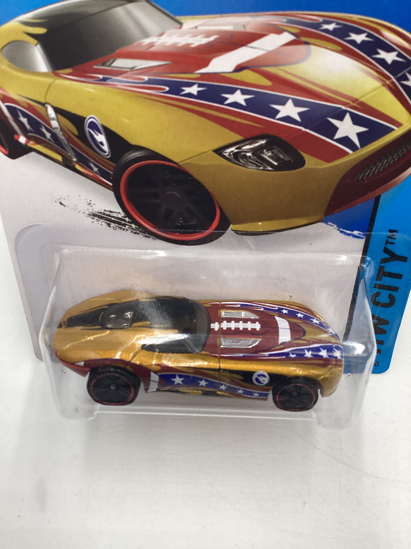 2015 Hot Wheels Treasure Hunt #69 Fast Felion Gold International Card