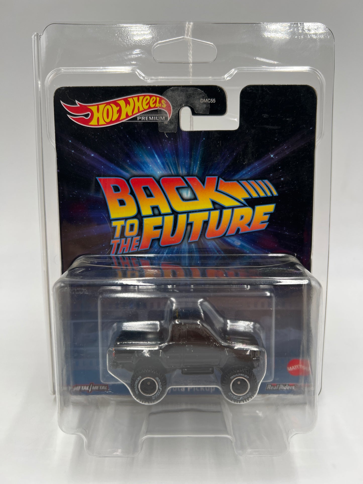 Hot Wheels Premium Back To The Future BTTF 1987 Toyota Pickup Truck Black W/Protector 1