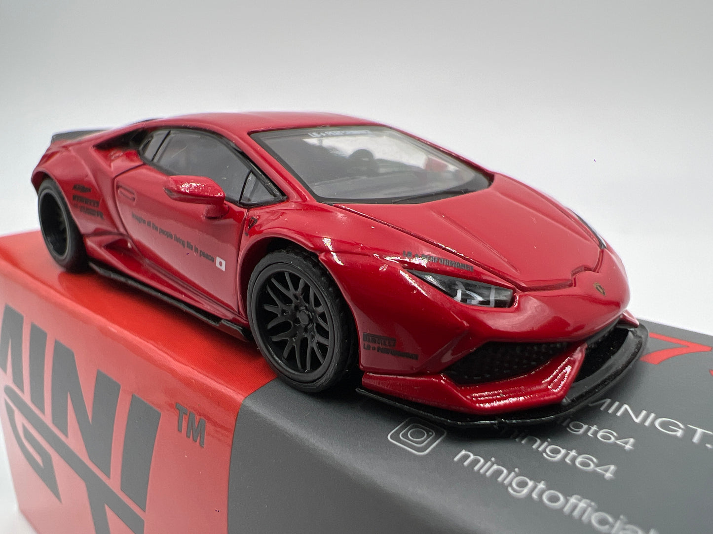 Mini GT Mijo Exclusives #375 LB Works Lamborghini Huracan Red