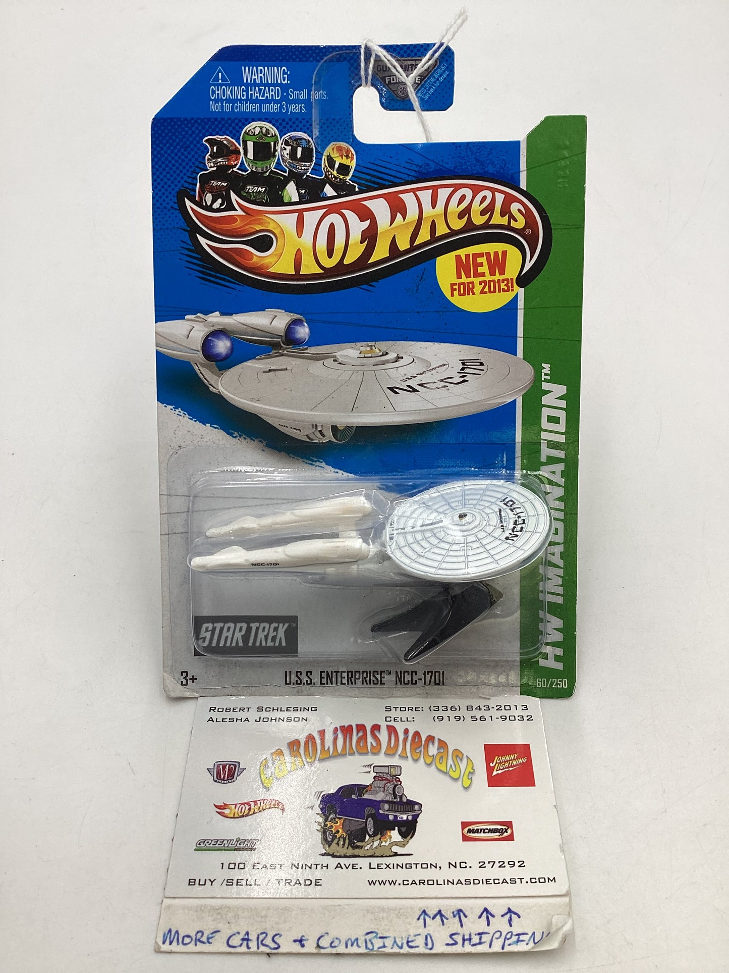 2013 Hot wheels #60 U.S.S. Enterprise NCC-1701 122C