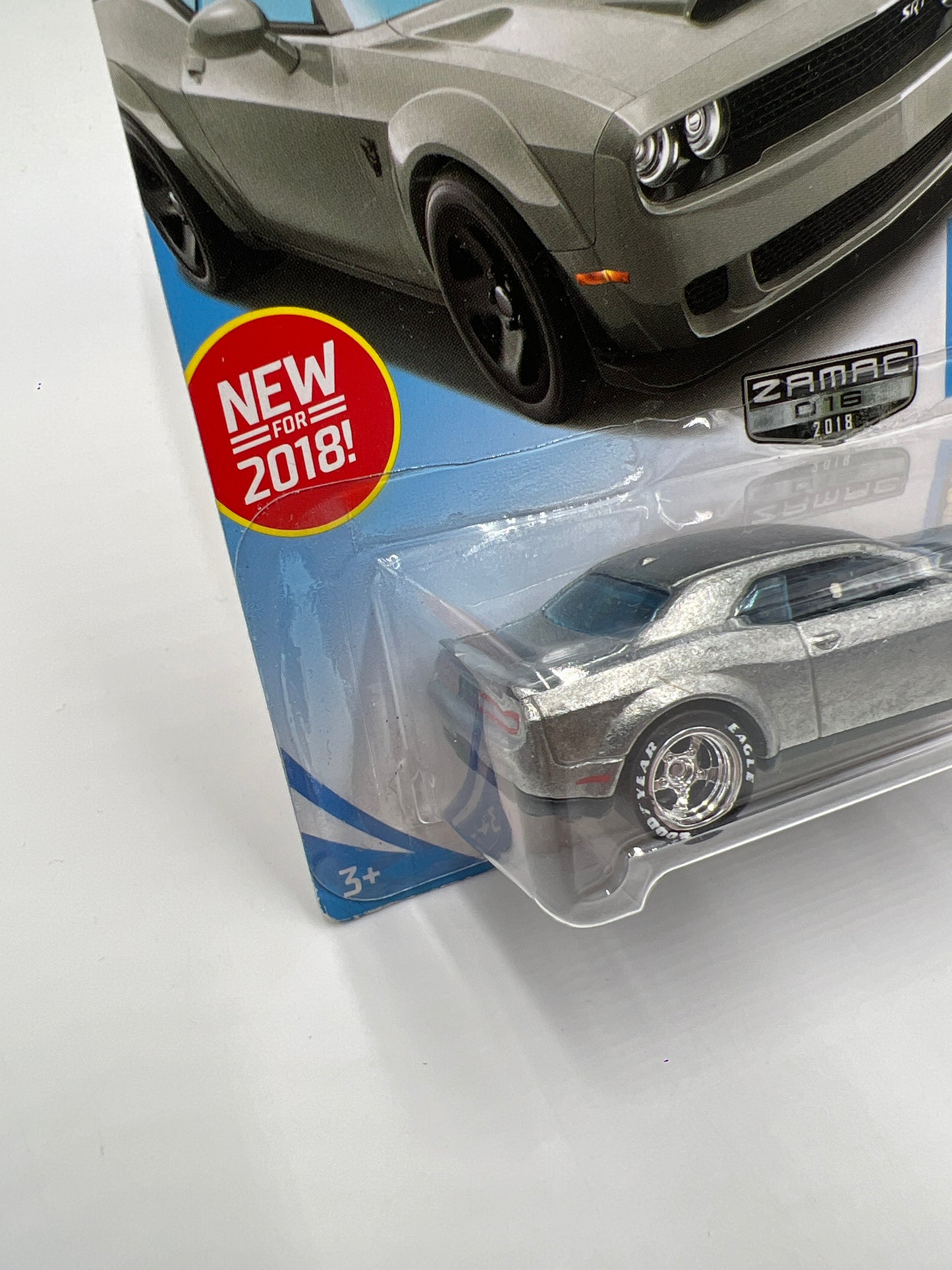 Hot Wheels 18 Dodge Challenger SRT Demon Walmart Exclusive Zamac Wheel Swap Custom On Card W/Protector SR