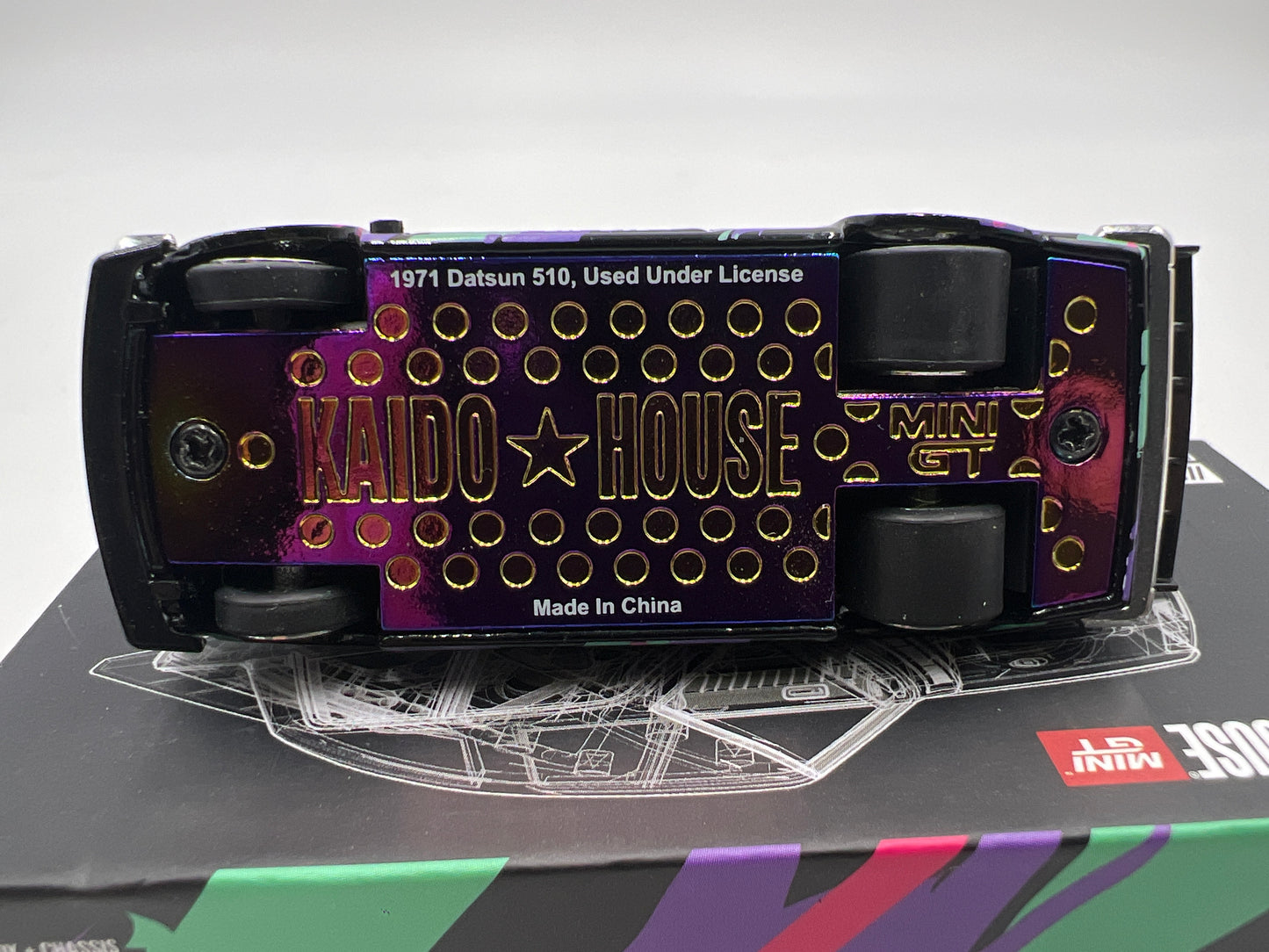 Mini GT Kaido House #068 Datsun 510 Pro Street HKS V1