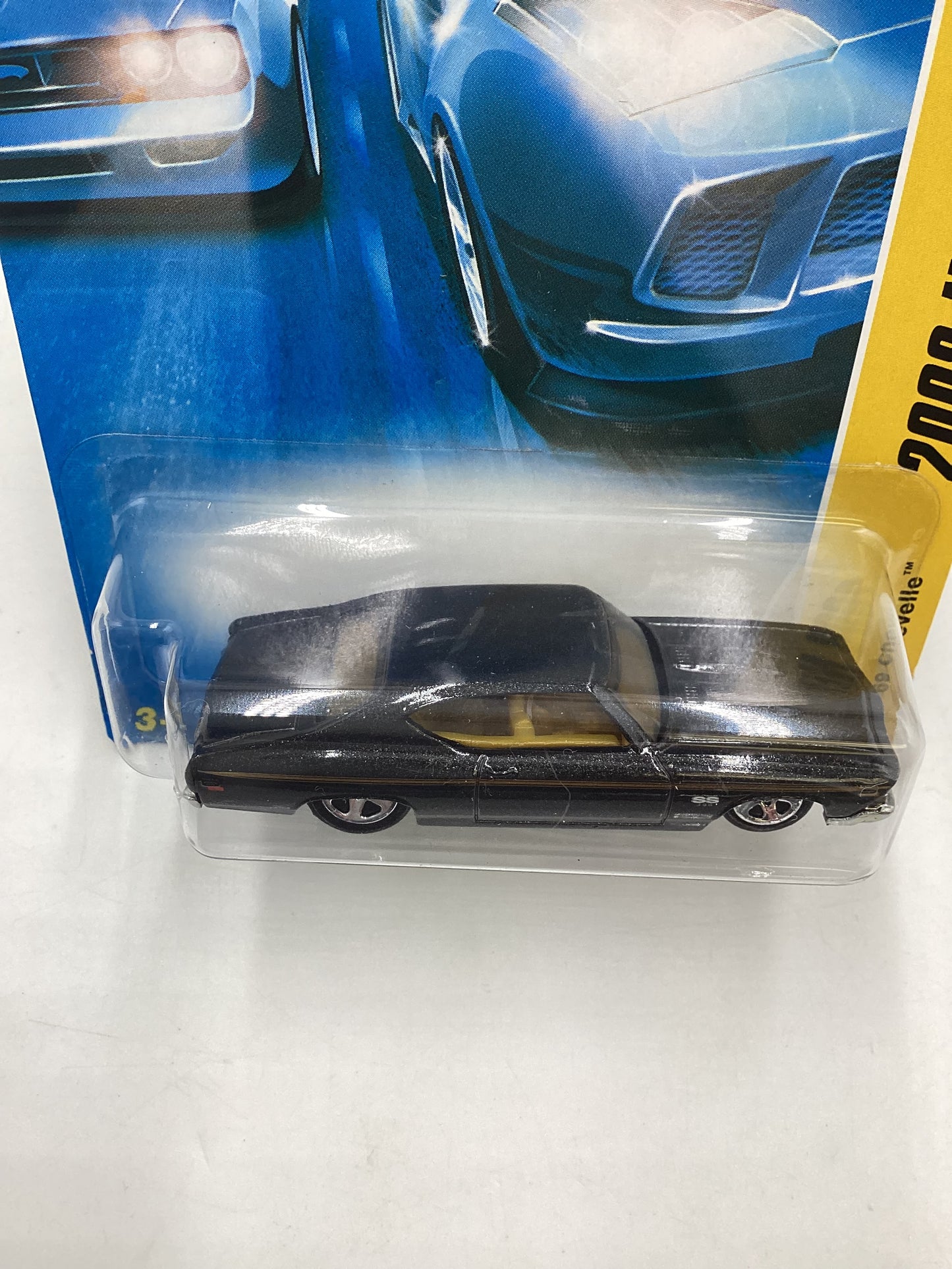 2008 Hot Wheels New Models #17 69 Chevelle Black 12E