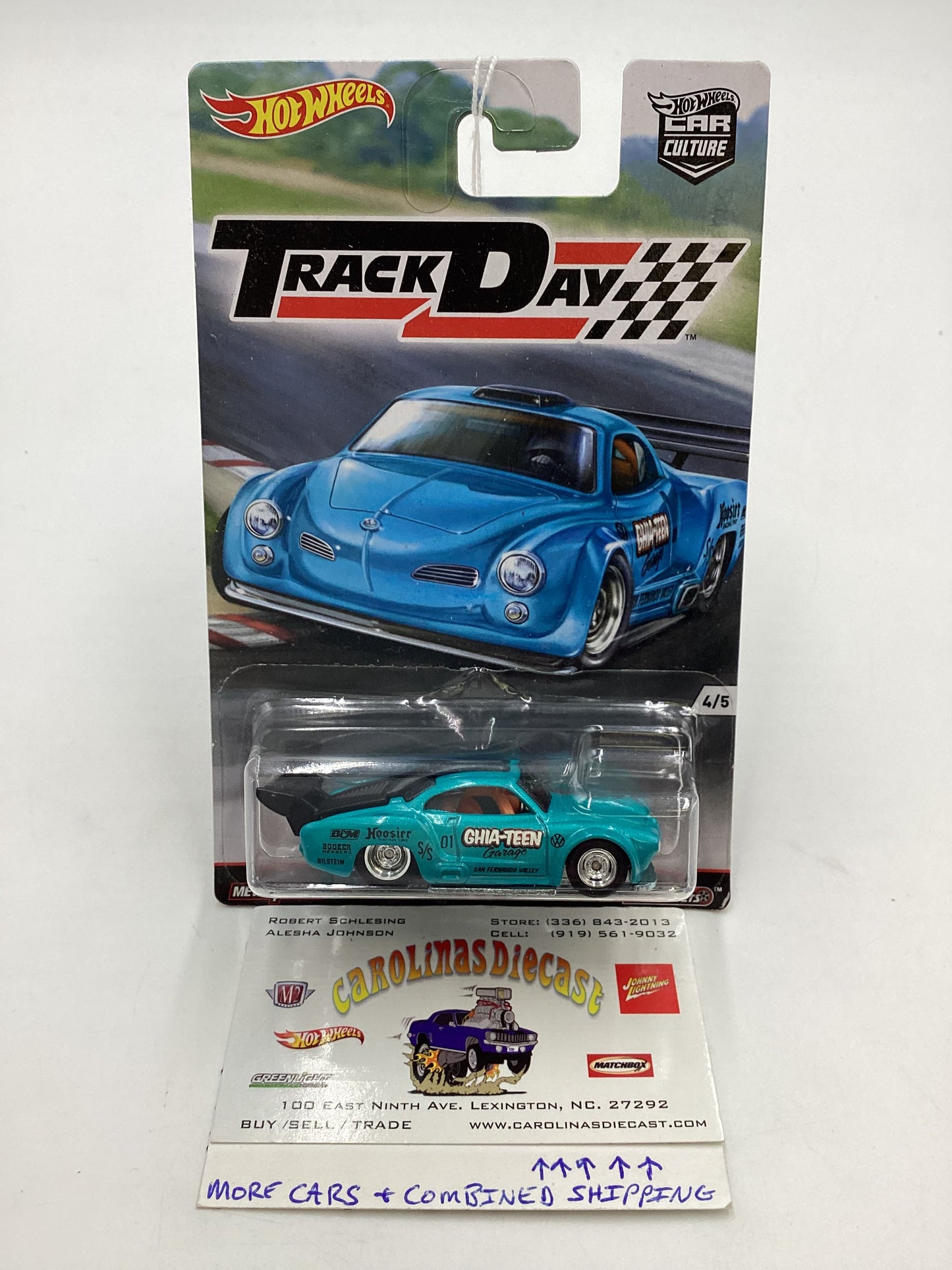 Hot wheels 2016 Track Day #4 Volkswagen Karmann Ghia 244A