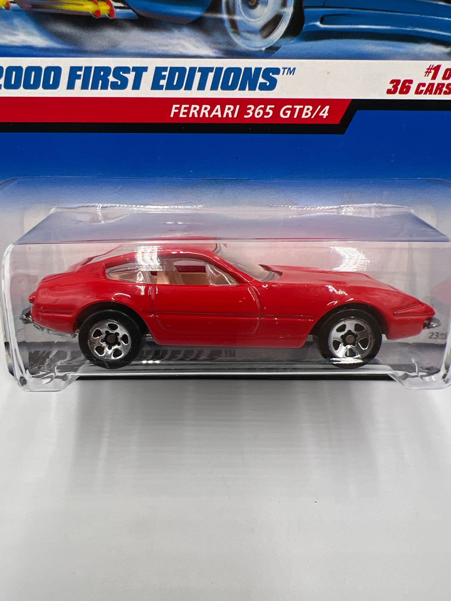 2000 Hot Wheels First Edition #61 Ferrari 365 GTB/4 Red SR