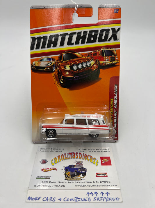 Matchbox 2009 Emergency Response 63 Cadillac Ambulance #56